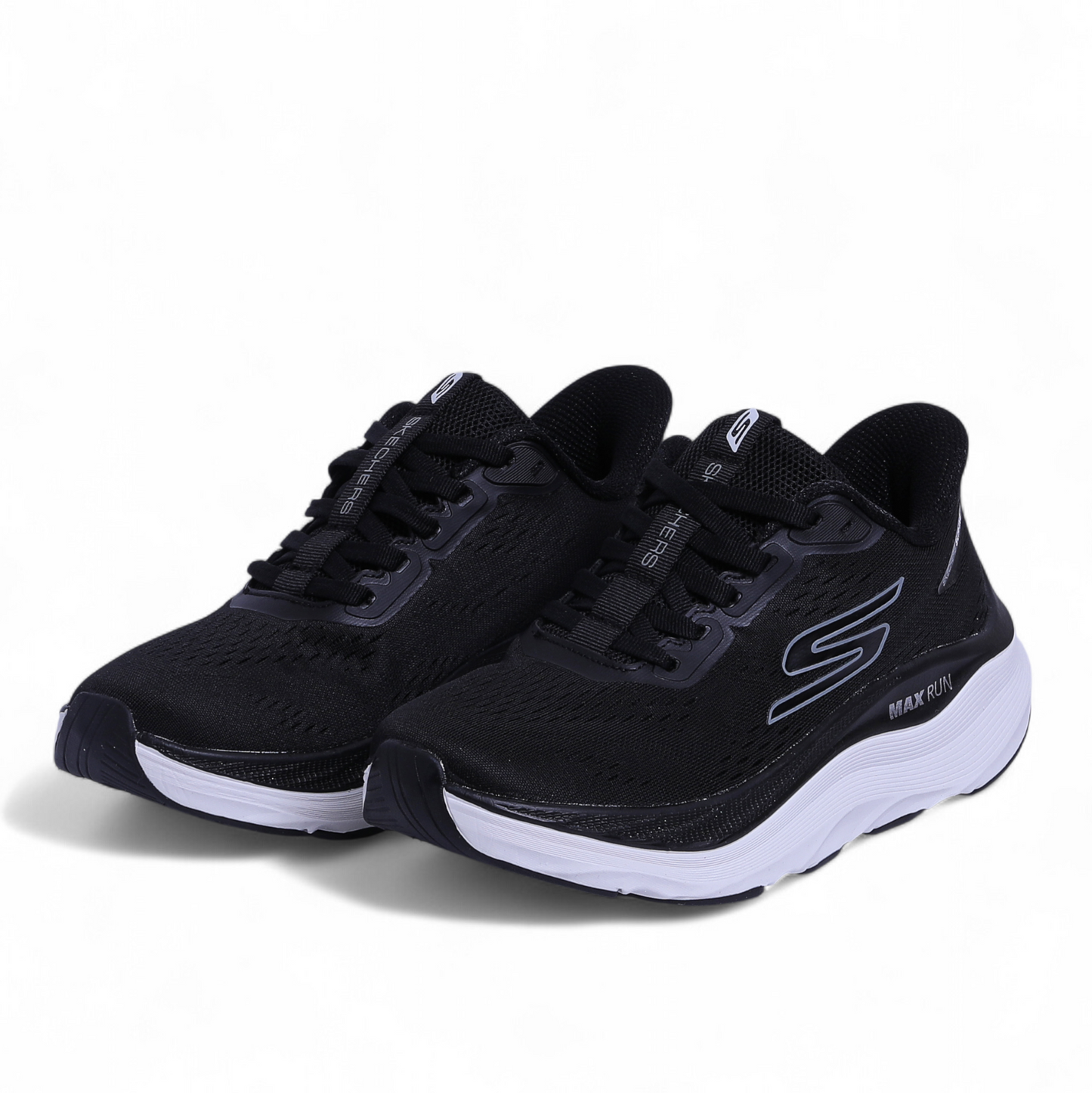 SKECHERS MAX-RUN SLIP-INS –  Comfort & Performance - W5 - in Black