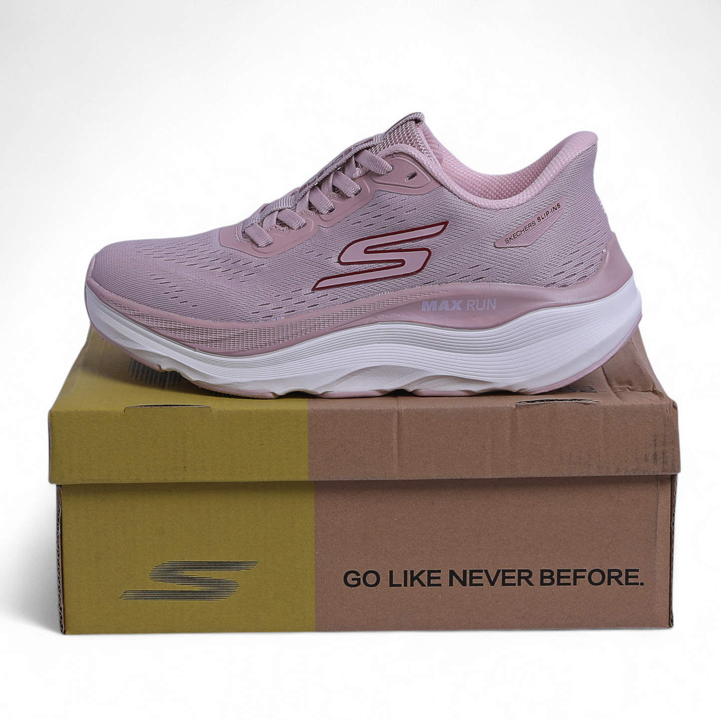 SKECHERS MAX-RUN SLIP-INS –  Comfort & Performance - W5 - in Pink