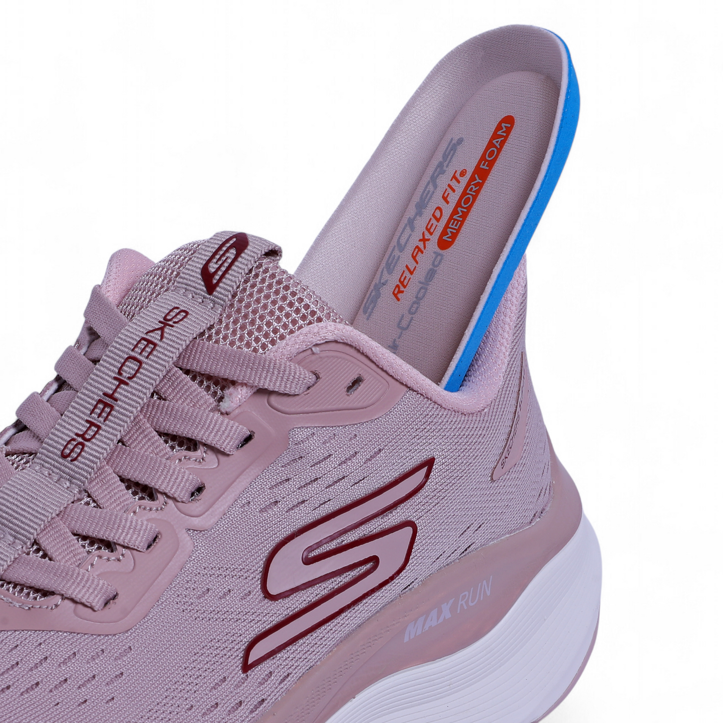 SKECHERS MAX-RUN SLIP-INS –  Comfort & Performance - W5 - in Pink