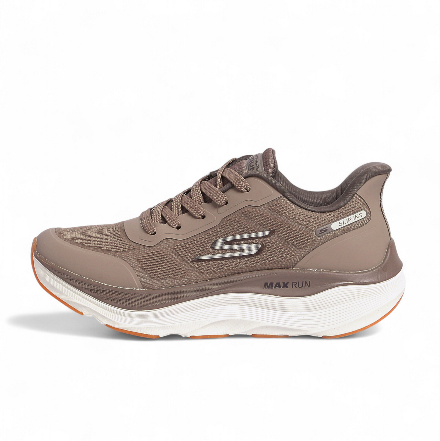 SKECHERS MAX-RUN SLIP-INS –  Comfort & Performance - GR - in Beige