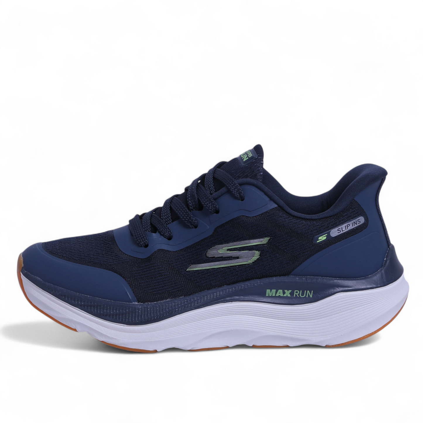 SKECHERS MAX-RUN SLIP-INS –  Comfort & Performance - GR - in Navy