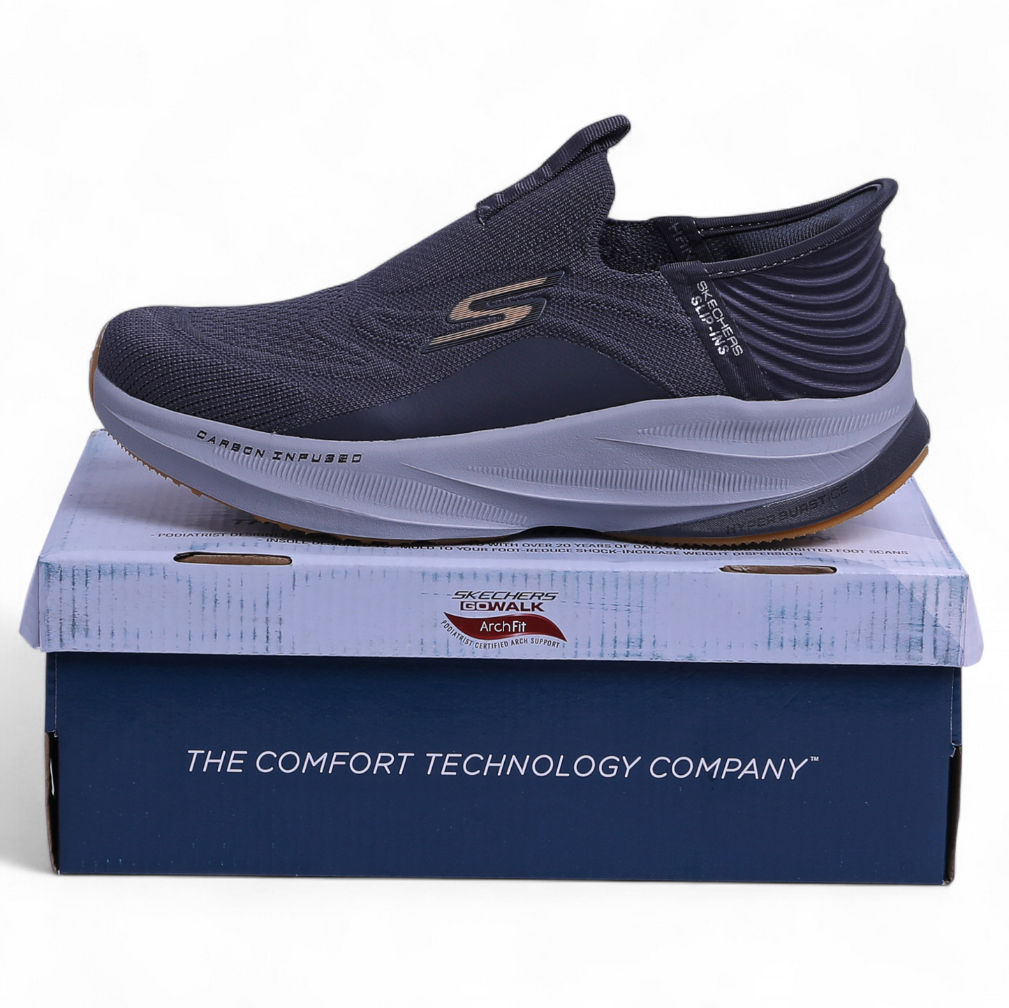 Skechers Slip-Ins – Hyper Burst • Carbon Infused • Goodyear HyperArc Comfort - S4 - in Dark grey