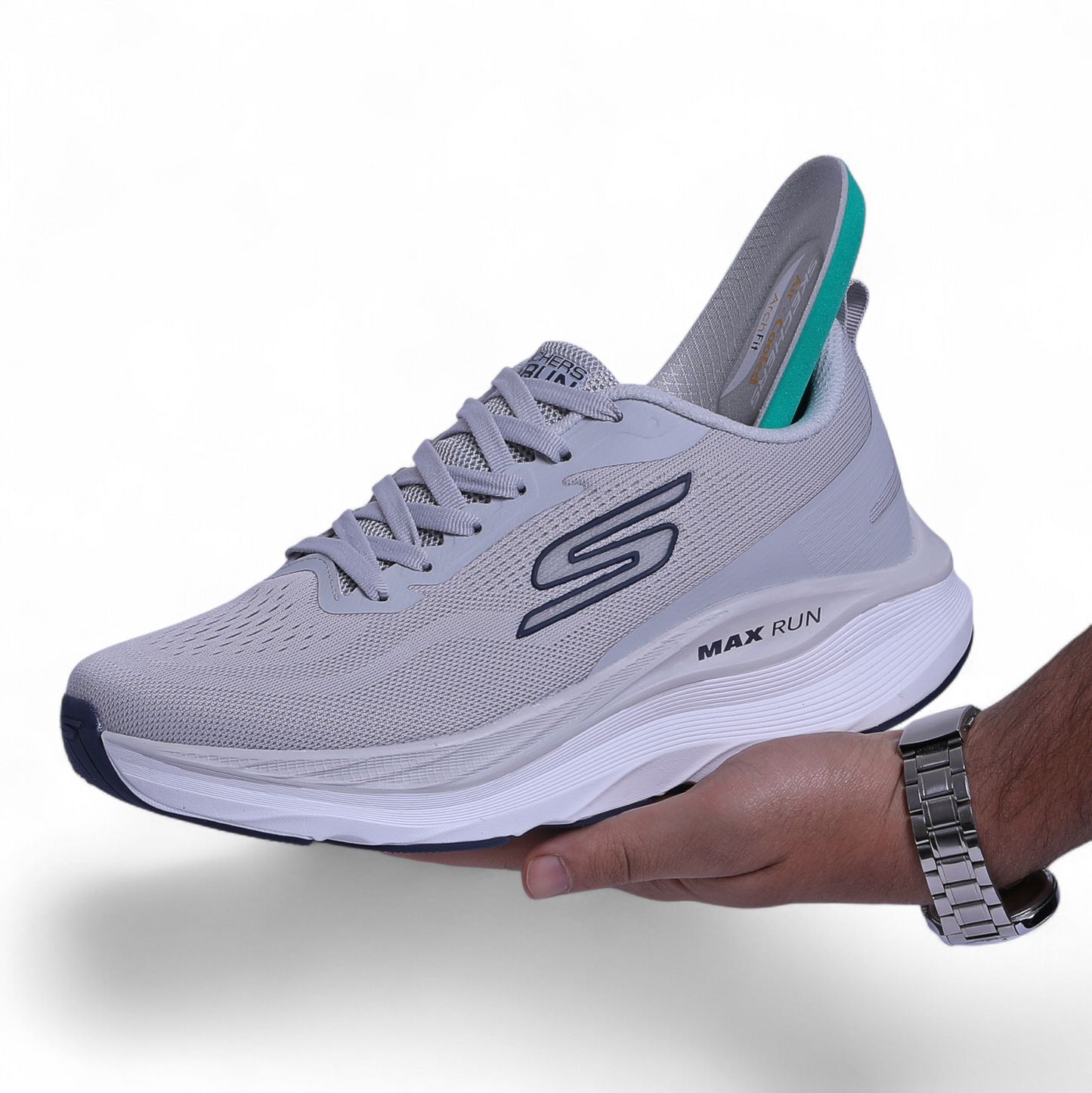 SKECHERS MAX-RUN –  Comfort & Performance - KH - in Grey