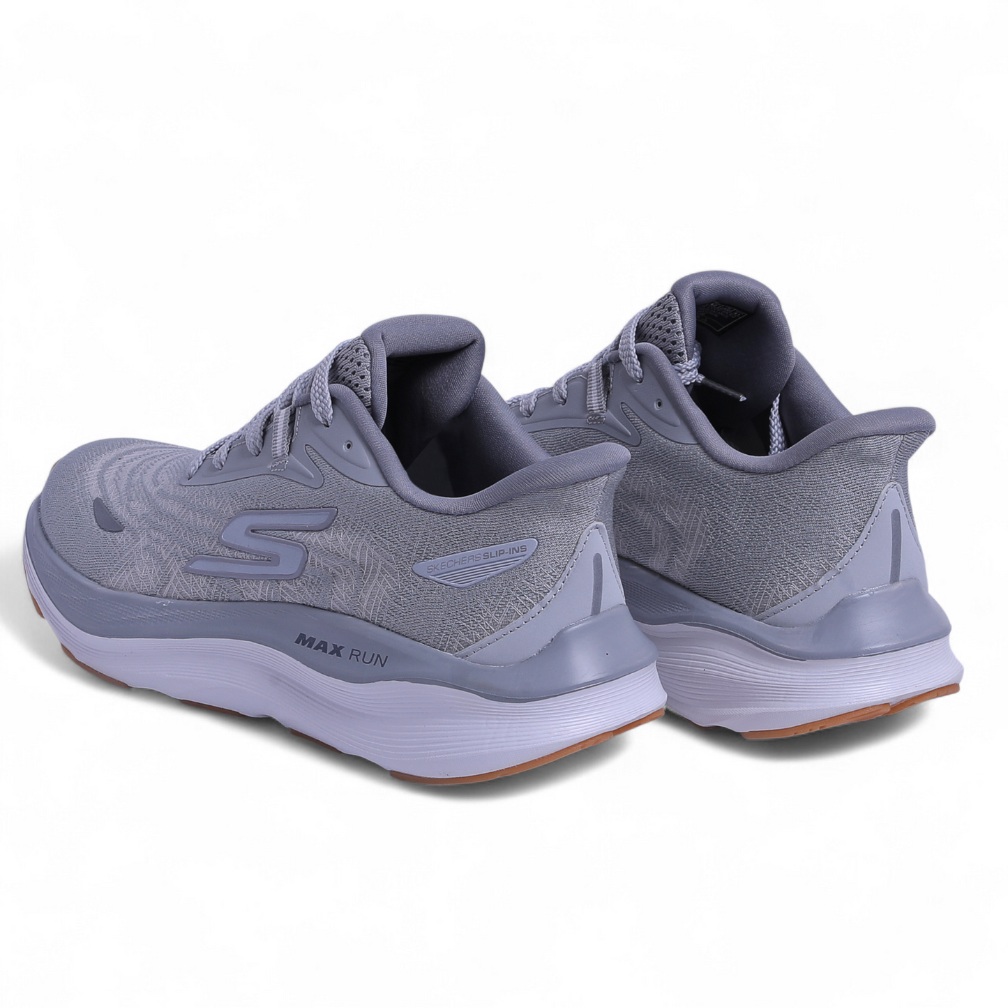 SKECHERS MAX-RUN SLIP-INS –  Comfort & Performance - Fi - in Light grey