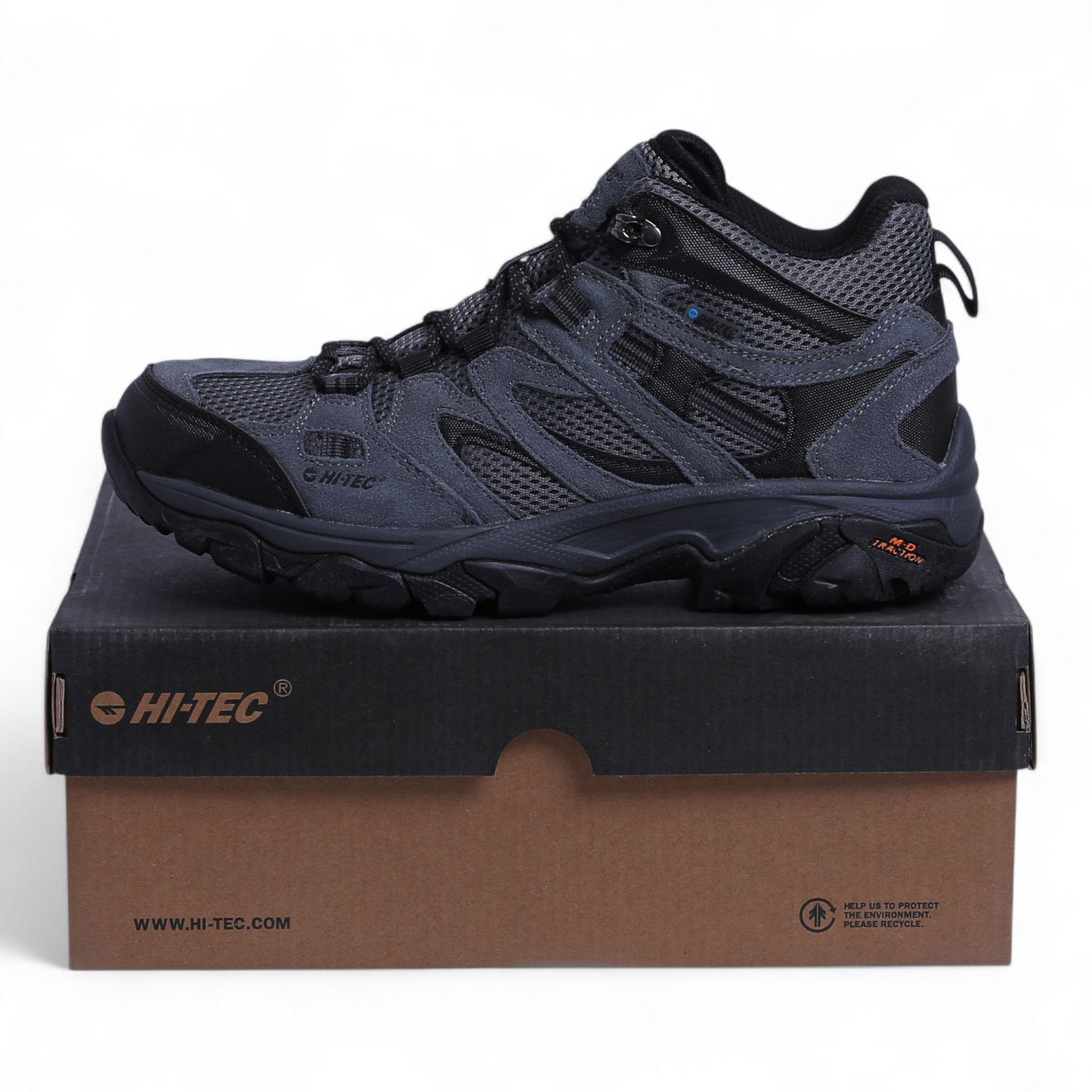 HI-TEC Ravus Mid Hiking Boots for Men – Reliable Support for Every Trail - Hi - in Grey