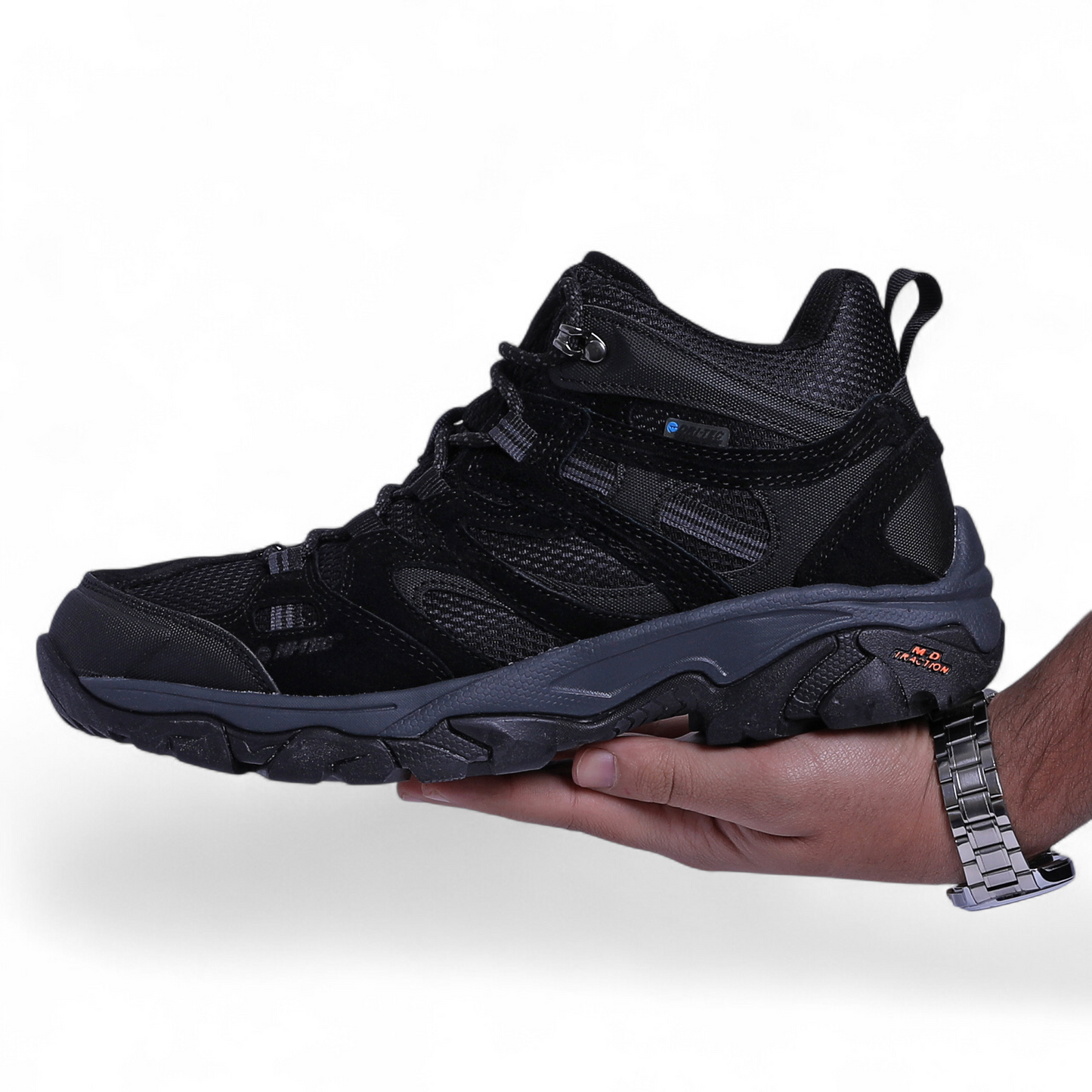 HI-TEC Ravus Mid Hiking Boots for Men – Reliable Support for Every Trail - Hi - in black