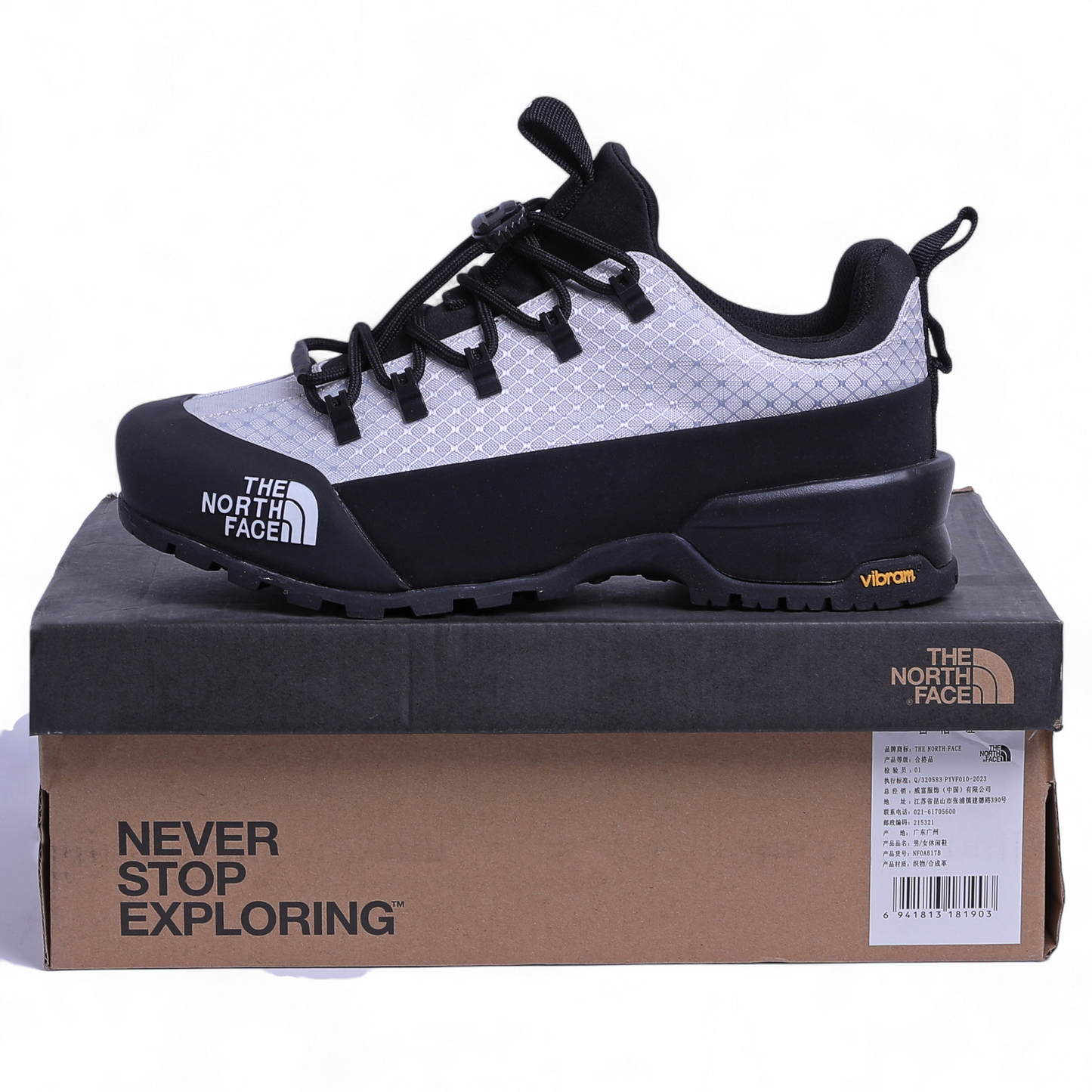 Glenclyffe Low – Lightweight Outdoor Hiking Shoe LW - in Black×white