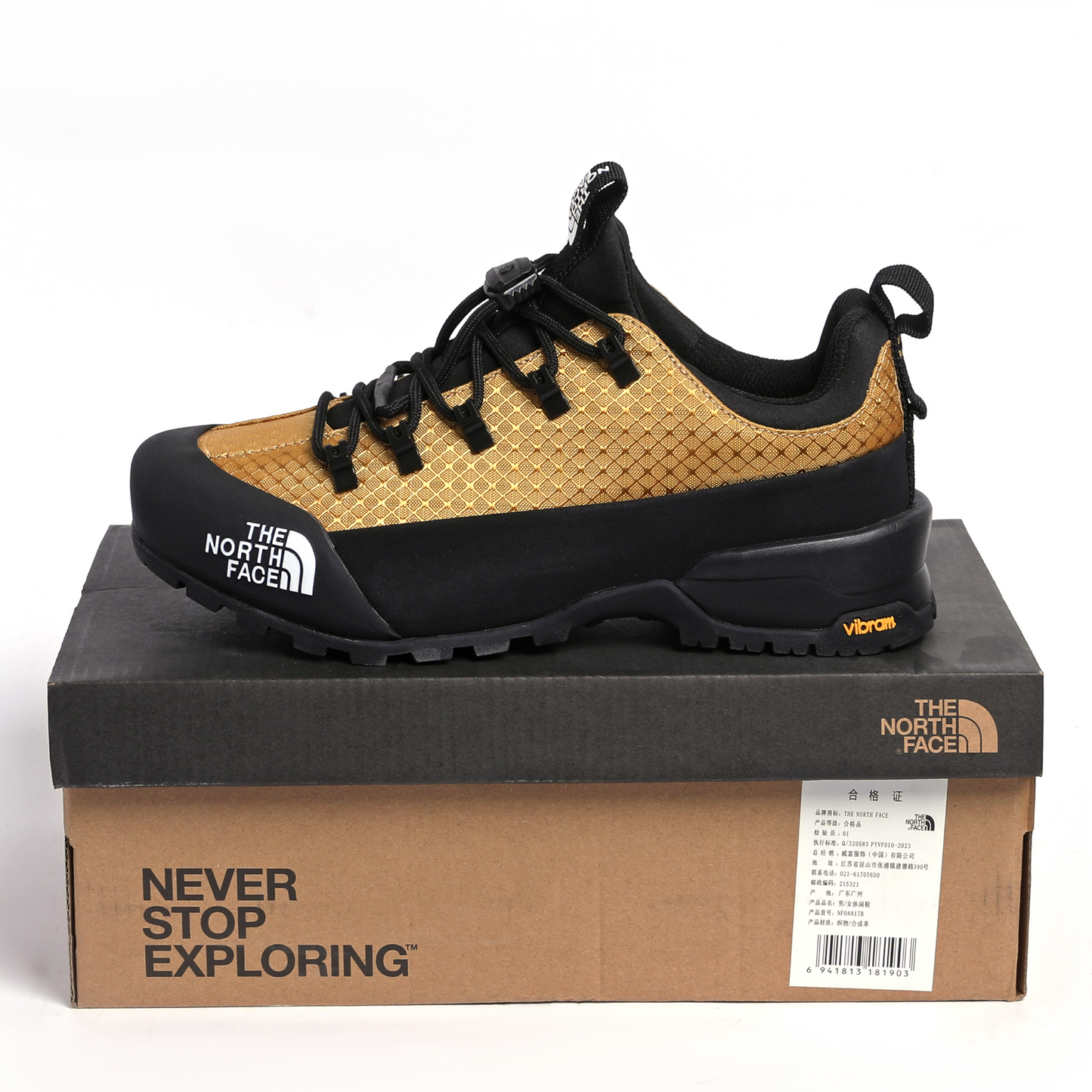 Sneakers Glenclyffe Low – Lightweight Outdoor Hiking Shoe LW - in Black×yellow