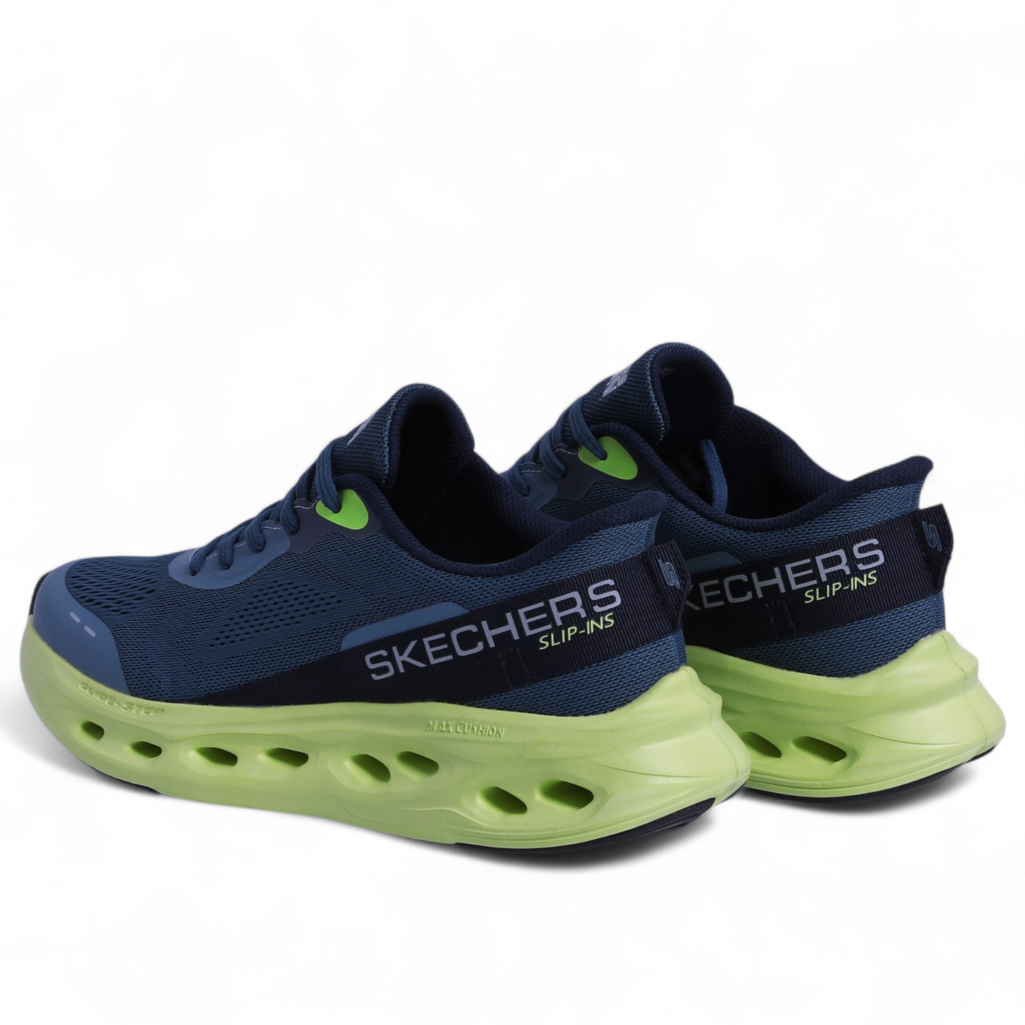 Skechers MAX CUSHIONING GLIDE-STEP – Smooth Comfort & Everyday Performance - EB - in Blue