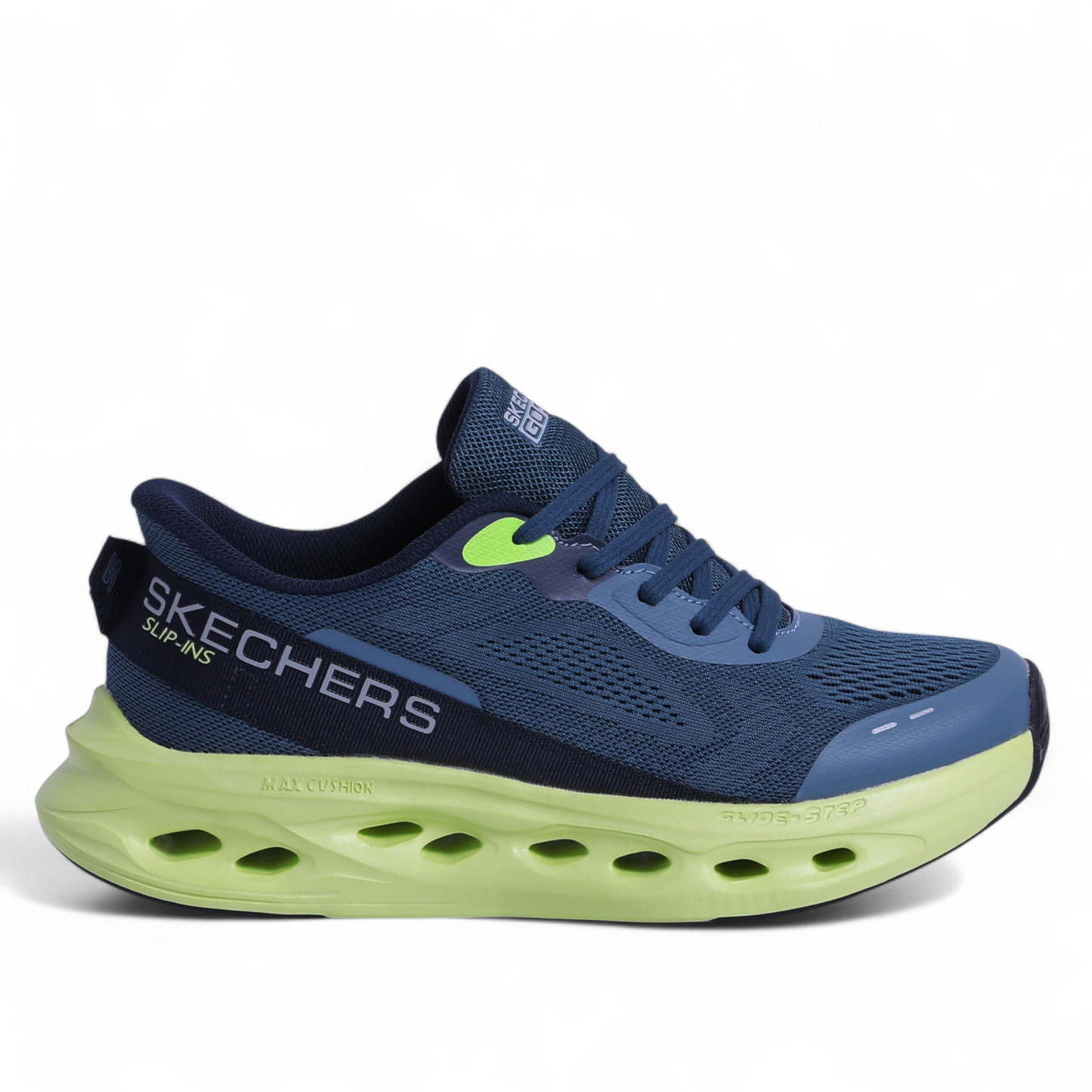 Skechers MAX CUSHIONING GLIDE-STEP – Smooth Comfort & Everyday Performance - EB - in Blue