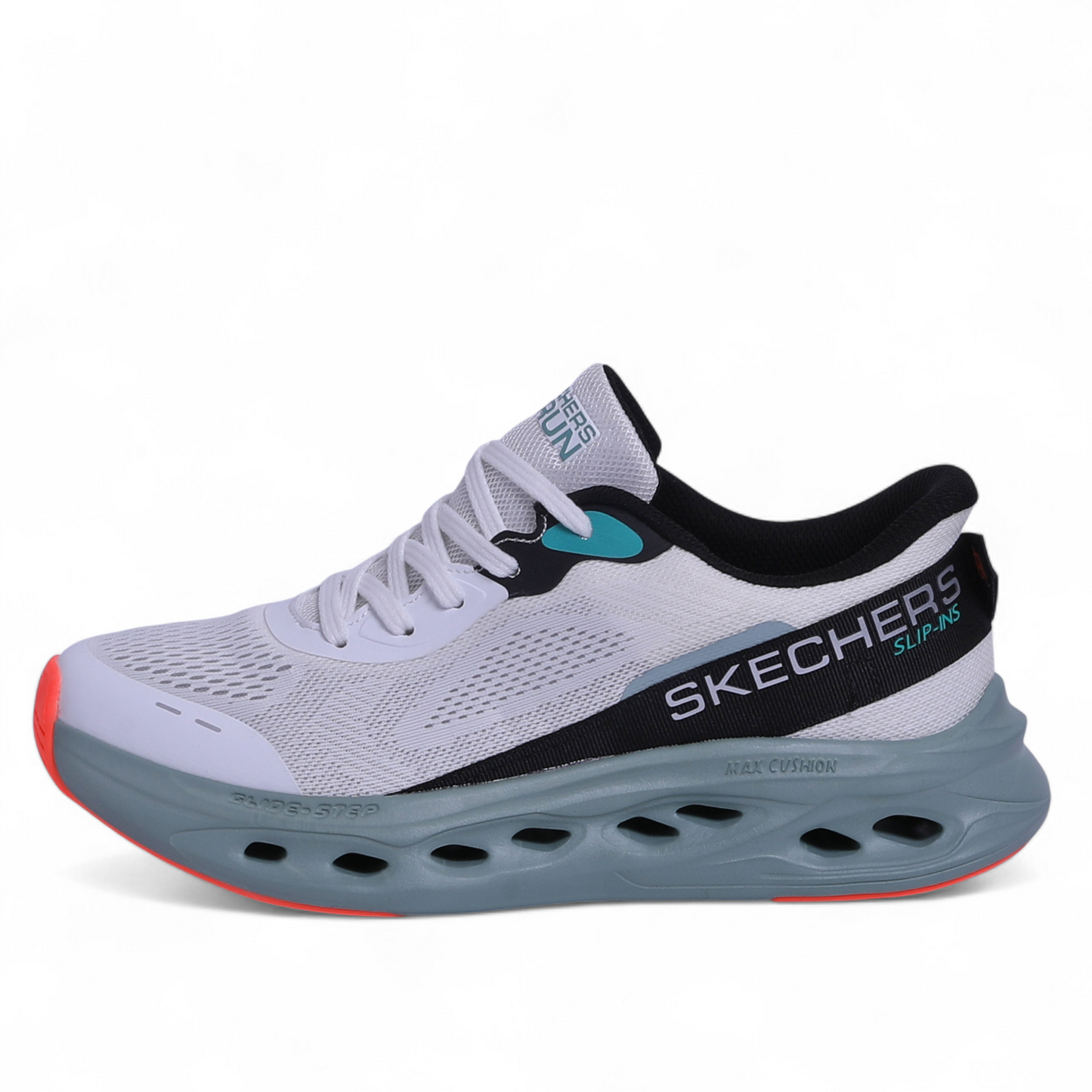 Skechers MAX CUSHIONING GLIDE-STEP – Smooth Comfort & Everyday Performance - EB - in White