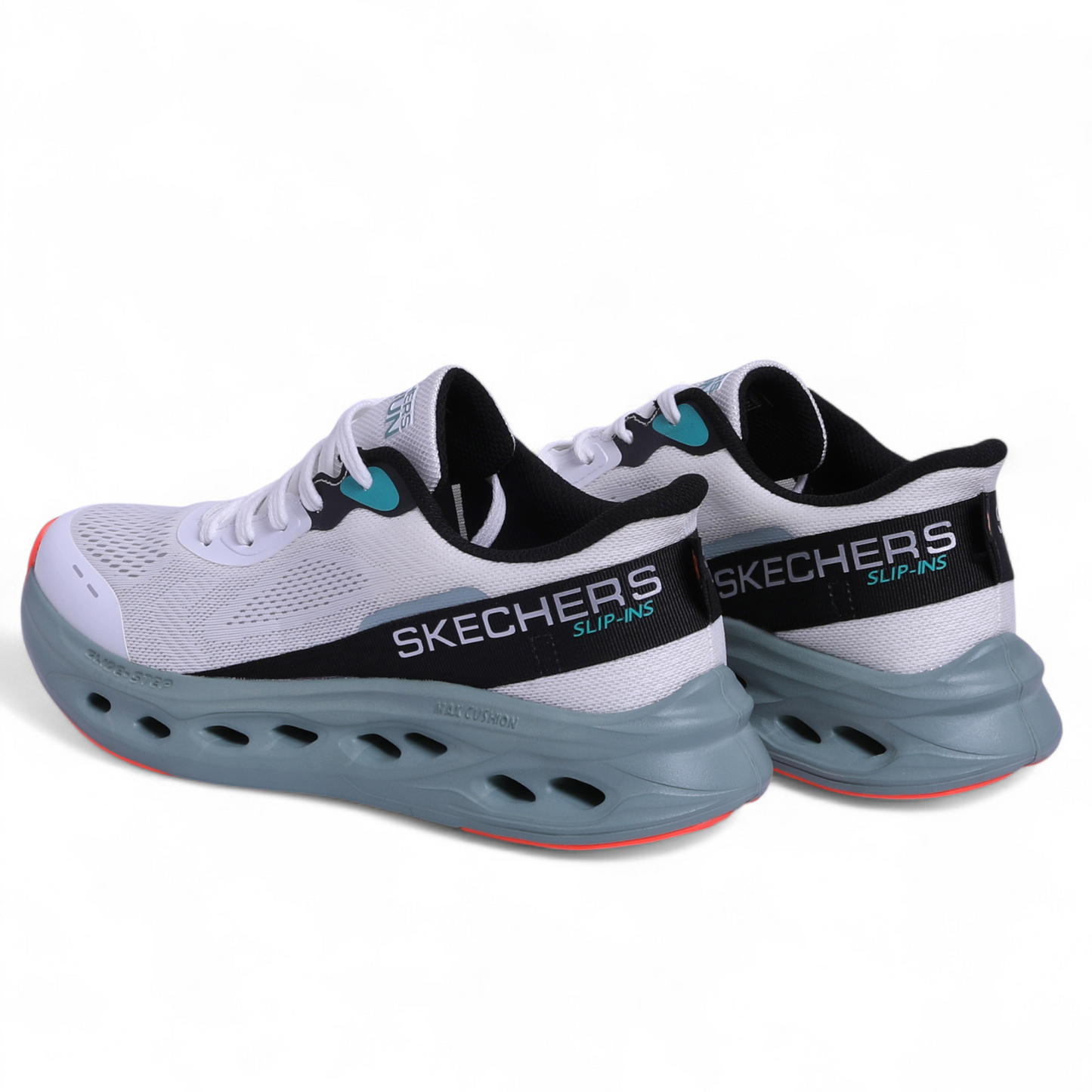 Skechers MAX CUSHIONING GLIDE-STEP – Smooth Comfort & Everyday Performance - EB - in White