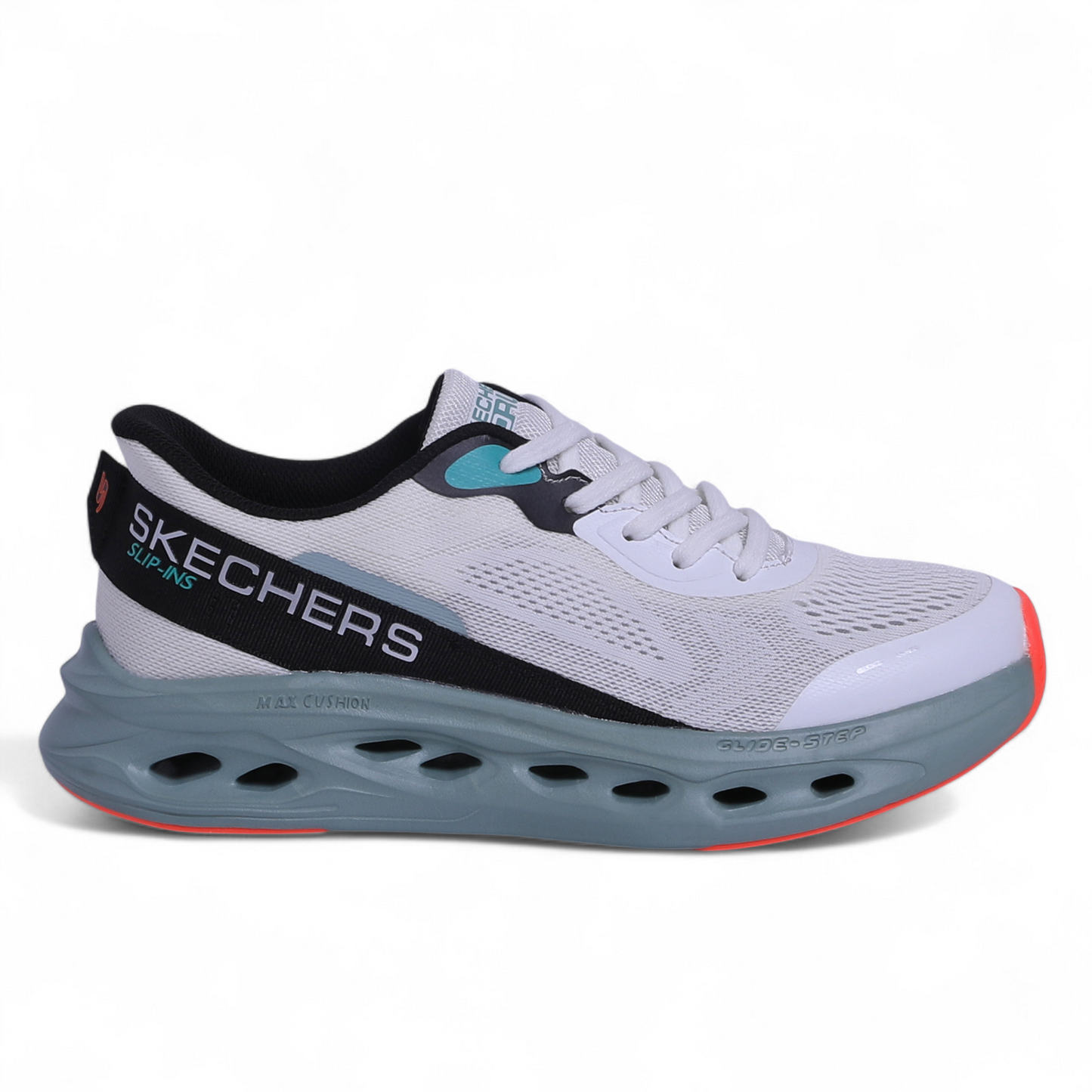 Skechers MAX CUSHIONING GLIDE-STEP – Smooth Comfort & Everyday Performance - EB - in White