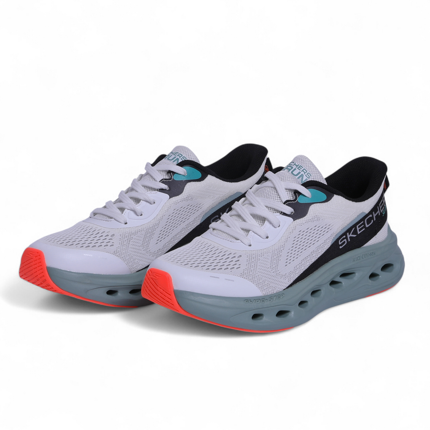 Skechers MAX CUSHIONING GLIDE-STEP – Smooth Comfort & Everyday Performance - EB - in White