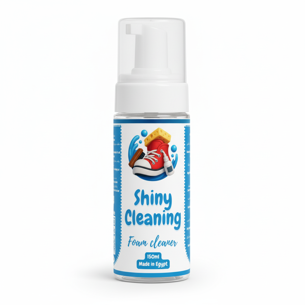 Shiny Cleaning Foam Shoe Cleaner – 150 ml (With Brush & Cloth Set)