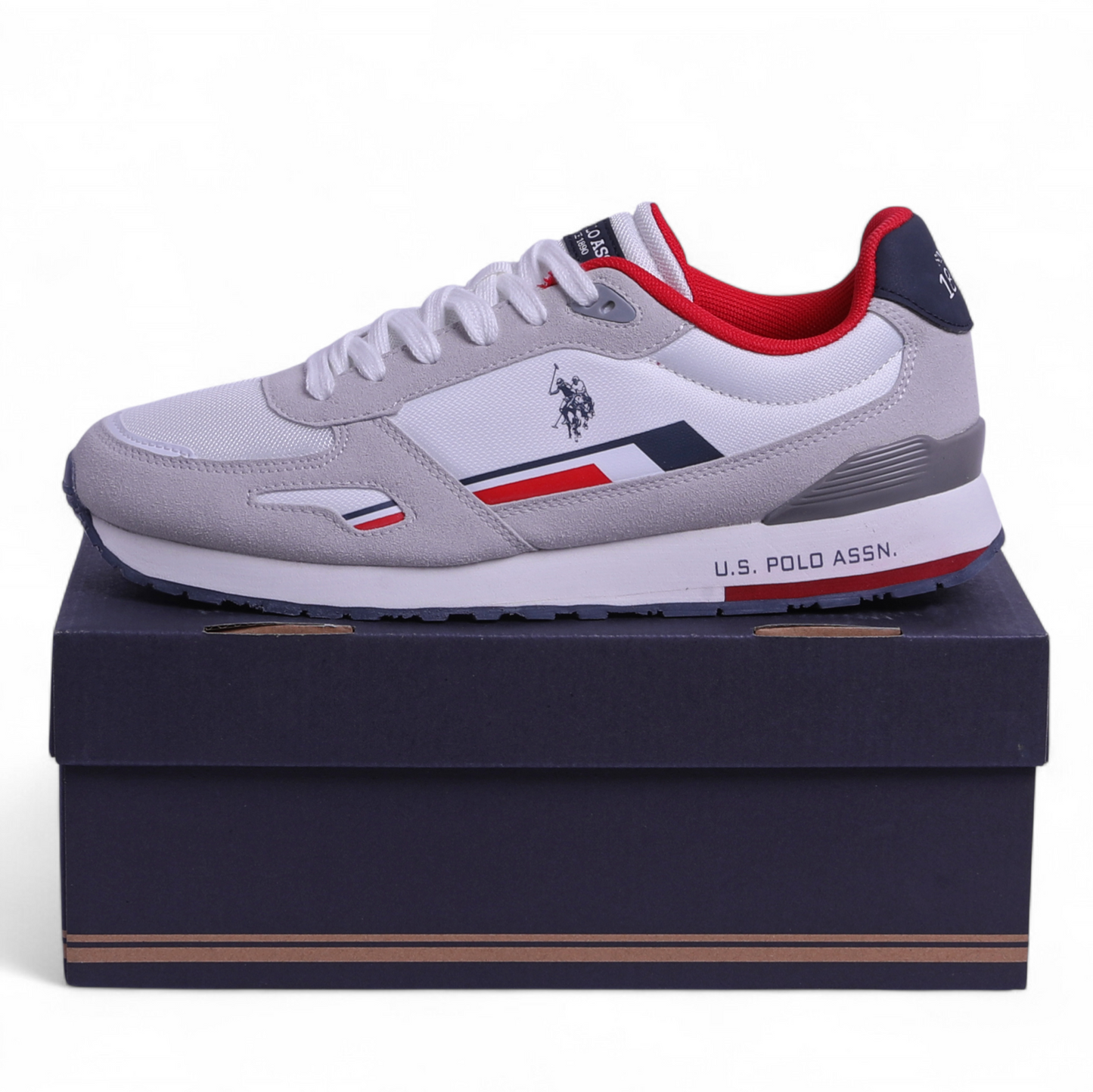 U.S. Polo Assn. Men’s Sneakers TABRY001B – Classic Style with Everyday Comfort - US - in White