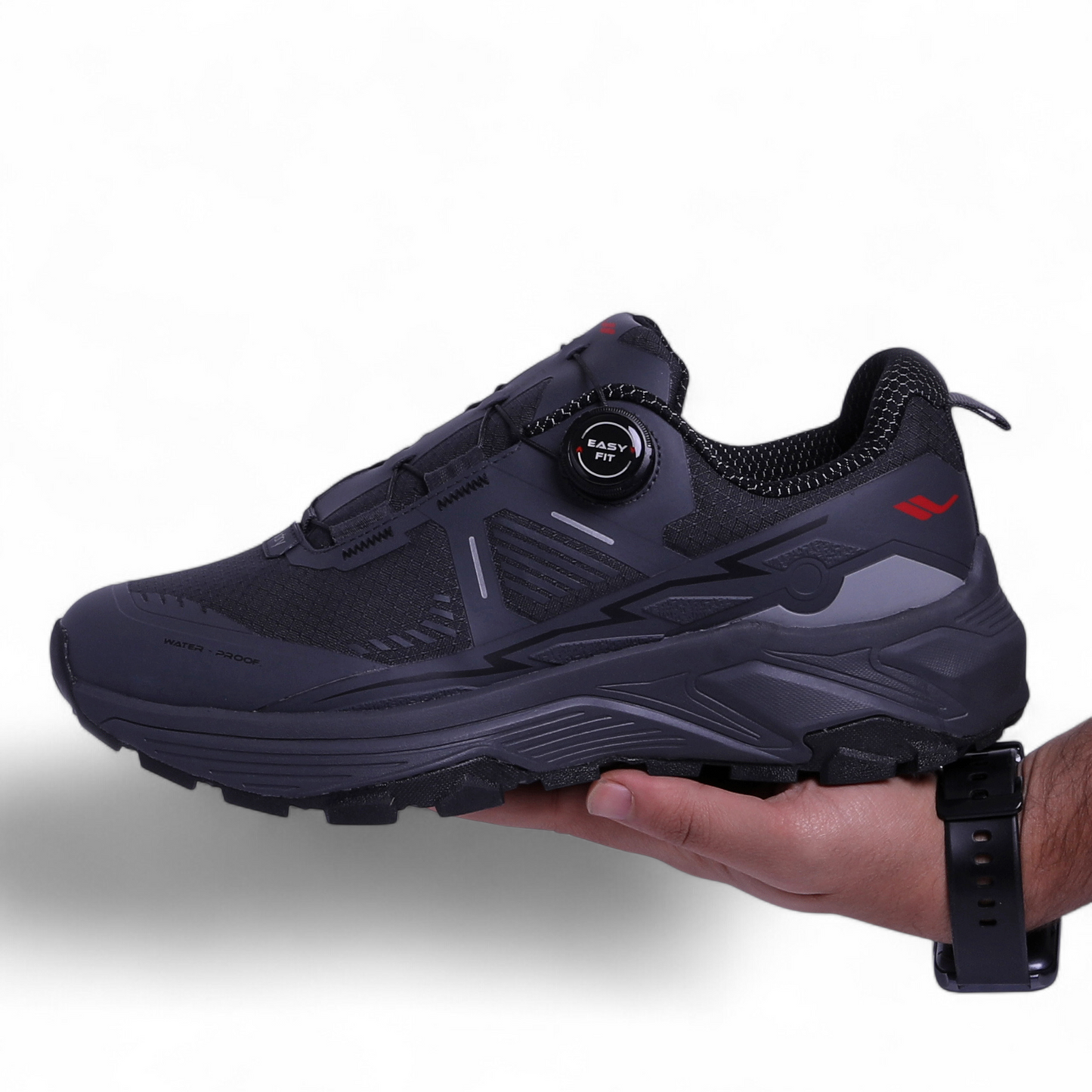 LESCON Waterproof Easy Fit Sneakers – Comfort Meets All-Weather Performance  - LES - in Grey