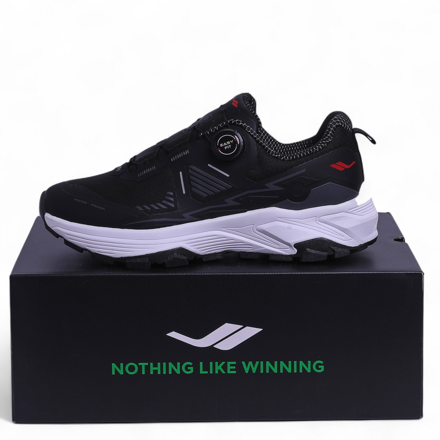 LESCON Waterproof Easy Fit Sneakers – Comfort Meets All-Weather Performance  - LES - in Black×white