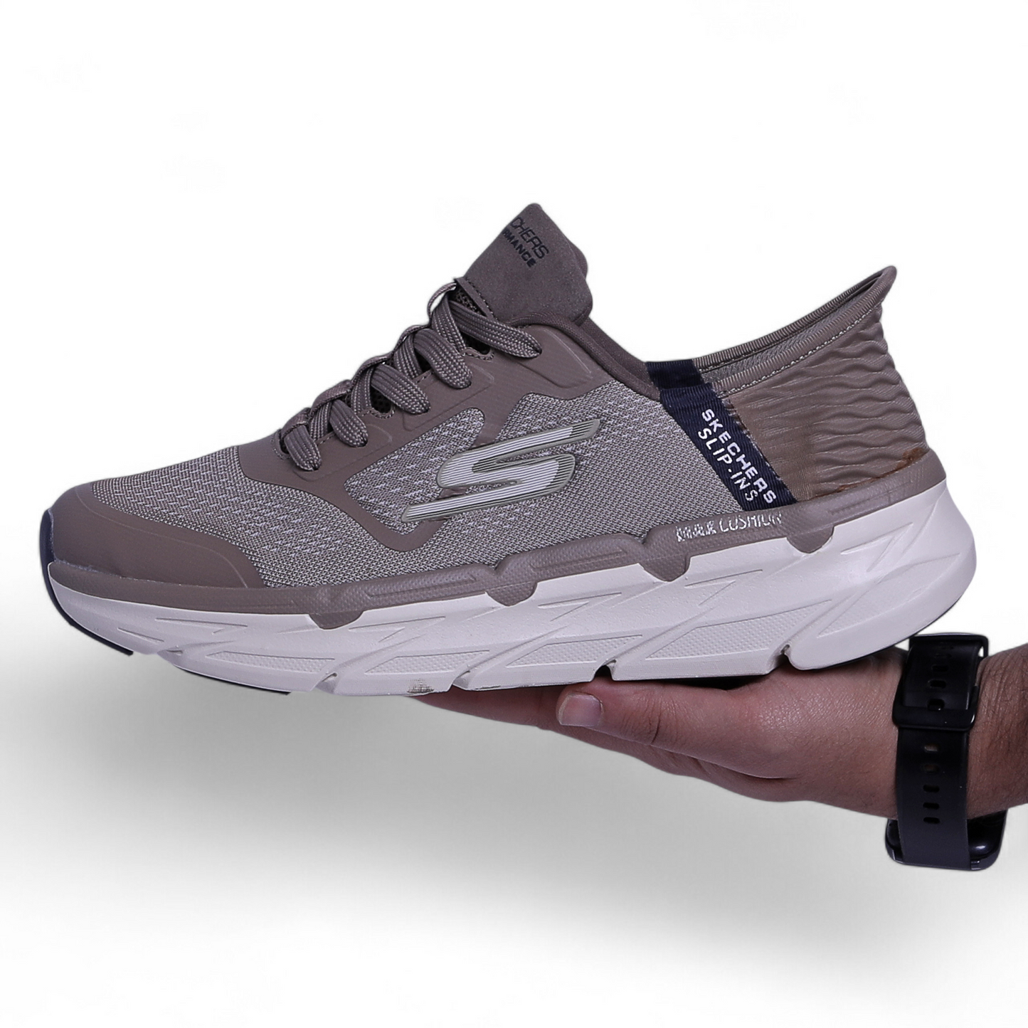 Skechers Max Cushioning Slip-ins – All-Day Comfort for Running, Walking & Athletic Life - CYC - in Beige