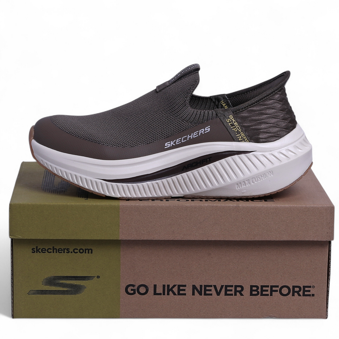Skechers Arch Fit Max Cushion Slip-Ins – All-Day Comfort with Easy Slip-In Design - ERS - in Brown
