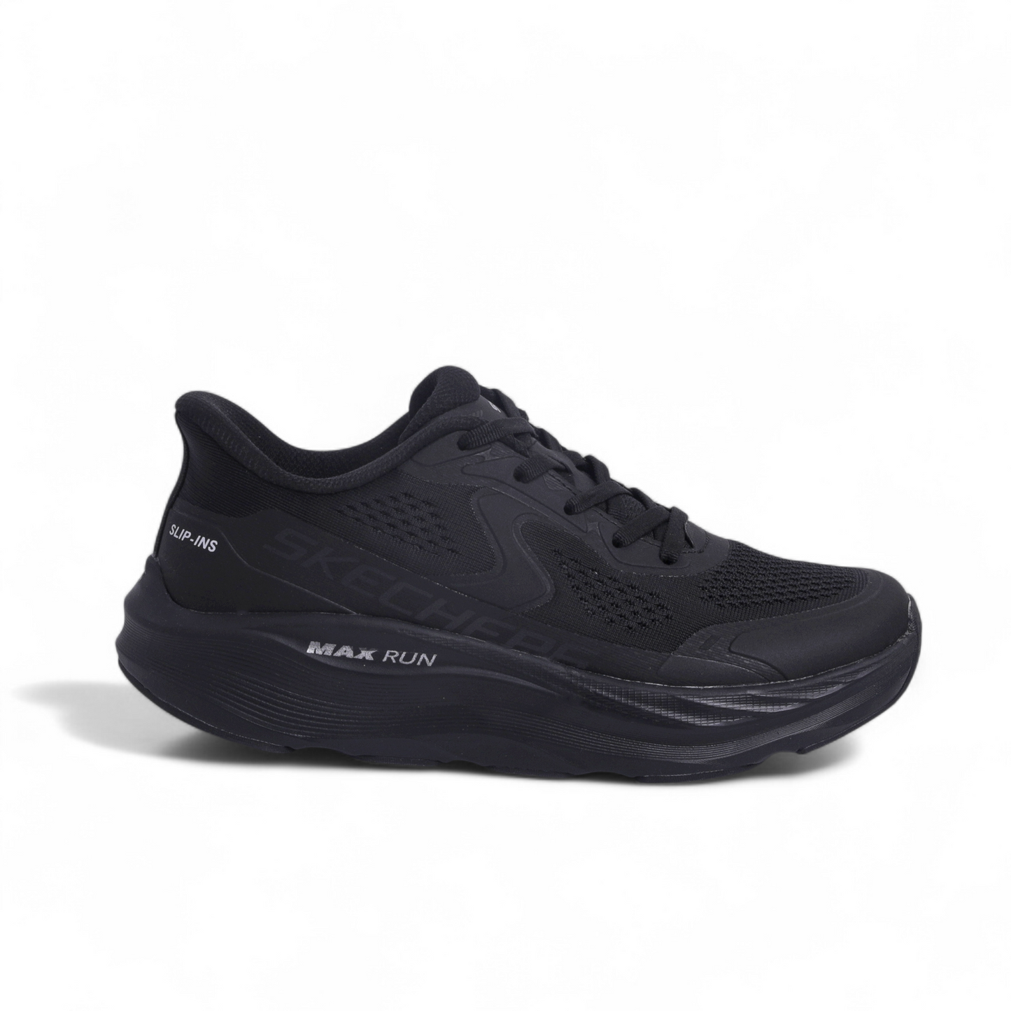SKECHERS MAX-RUN SLIP-INS – GOODYEAR M-STRIKE Comfort & Performance - YN - in Black