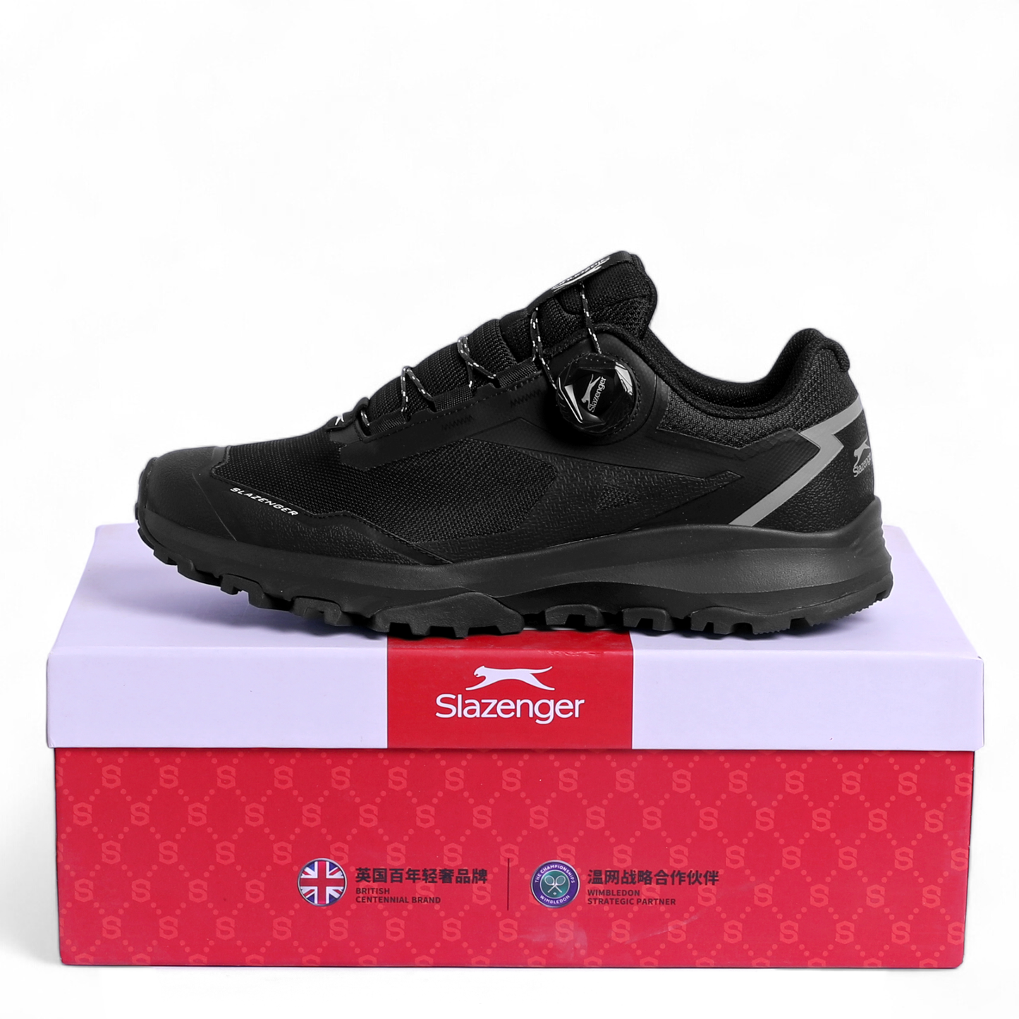 Slazenger Dial-Fit Sneakers – Quick Fit System & Everyday Comfort - NGR - in Black