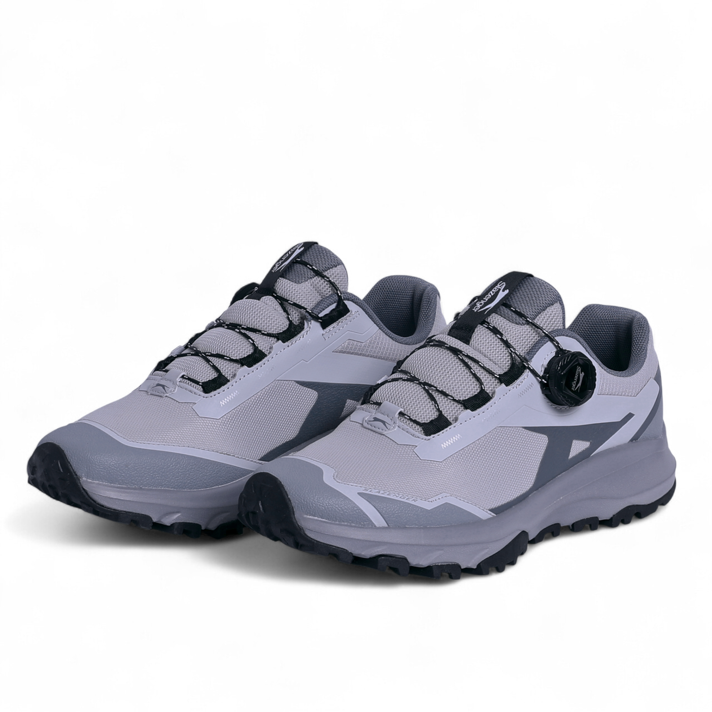 Slazenger Dial-Fit Sneakers – Quick Fit System & Everyday Comfort - NGR - in Grey