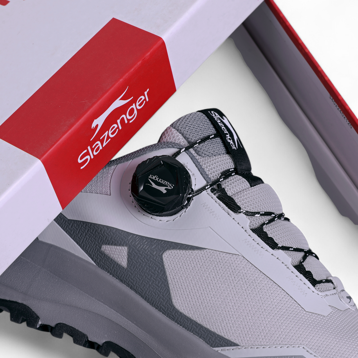 Slazenger Dial-Fit Sneakers – Quick Fit System & Everyday Comfort - NGR - in Grey