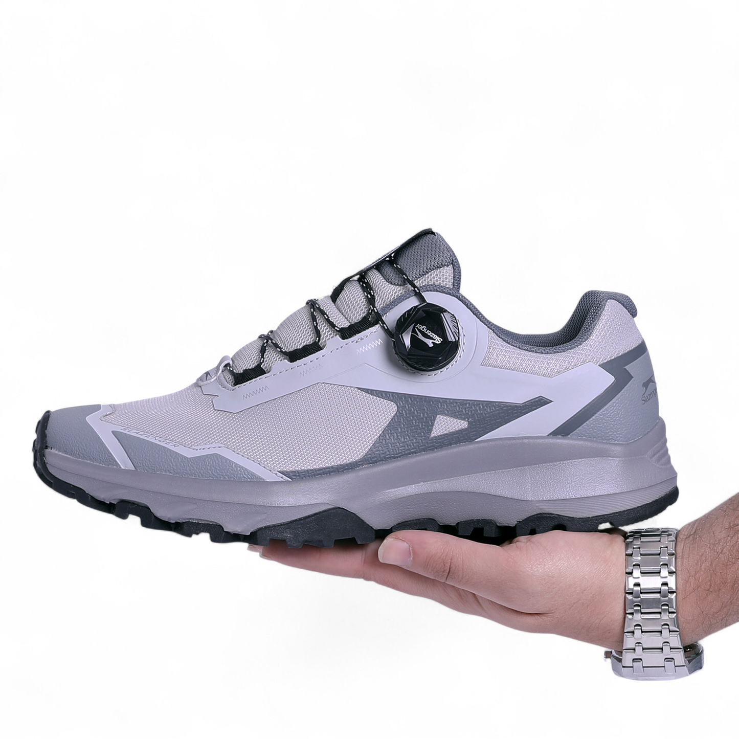 Slazenger Dial-Fit Sneakers – Quick Fit System & Everyday Comfort - NGR - in Grey