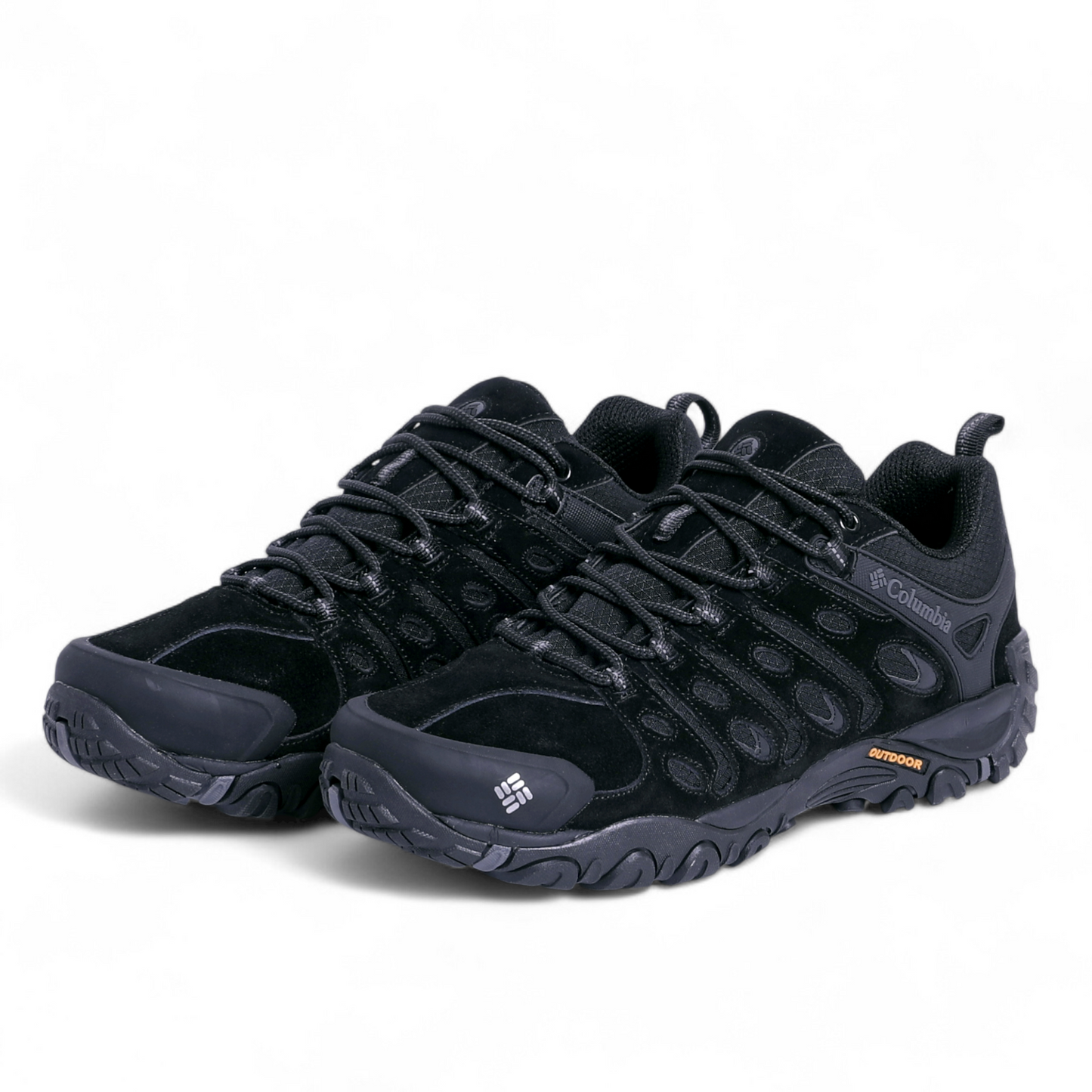 Columbia Leather Outdoor Sneakers C50 - in Black