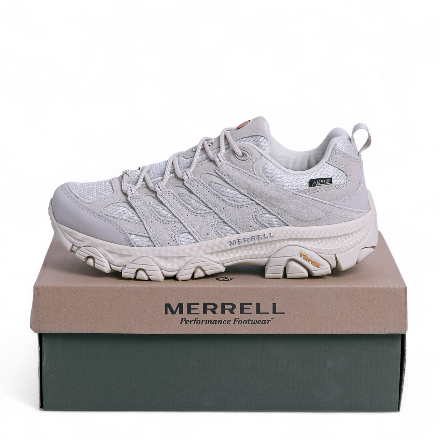 Merrell Moab 3 Gore-Tex - Rugged Performance, All-Day Comfort - ME - in Light Grey