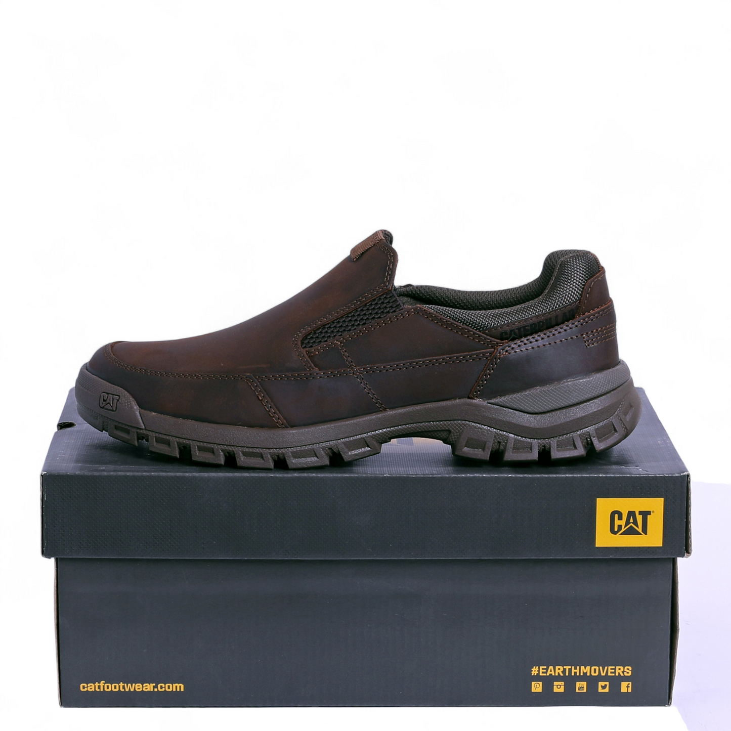 CAT Threshold Slip-On Shoes – Rugged Comfort, Easy Everyday Wear - MSH - in Brown