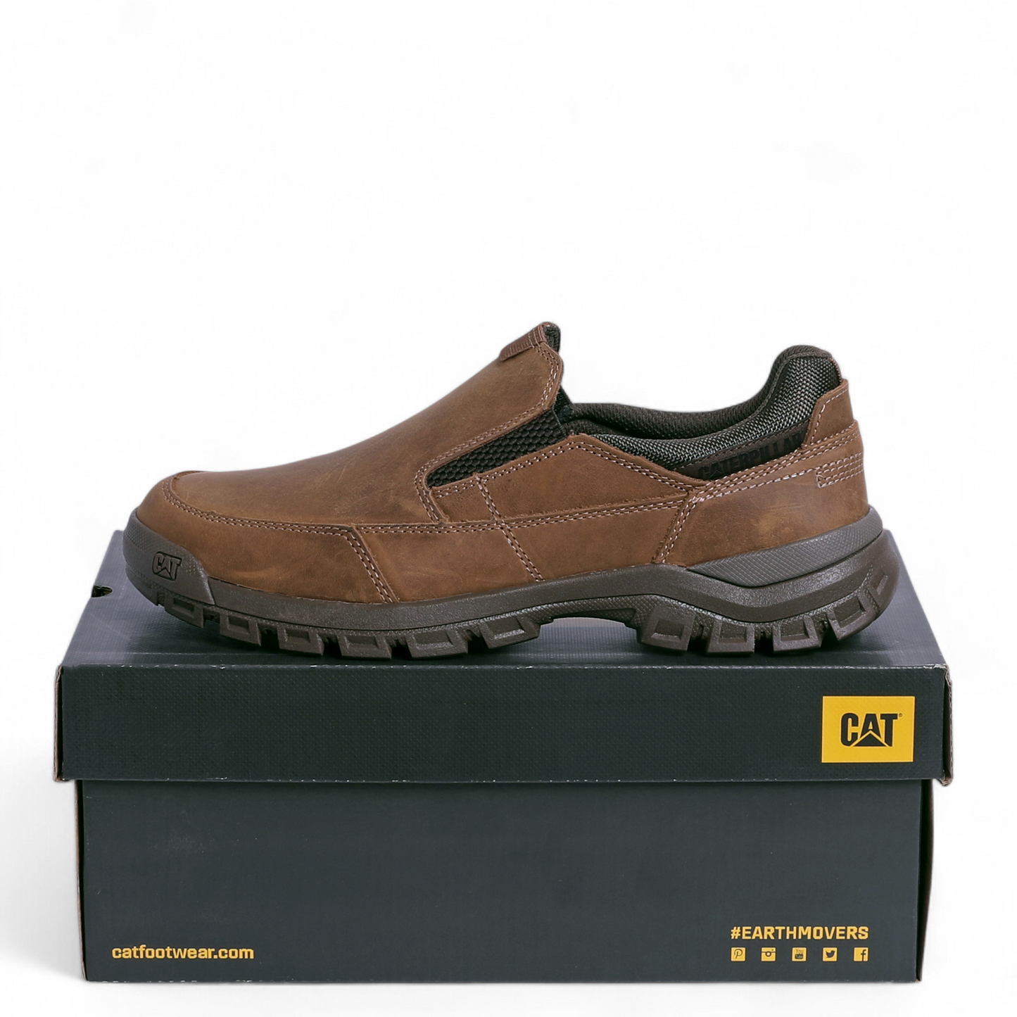 CAT Threshold Slip-On Shoes – Rugged Comfort, Easy Everyday Wear - MSH - in Havana