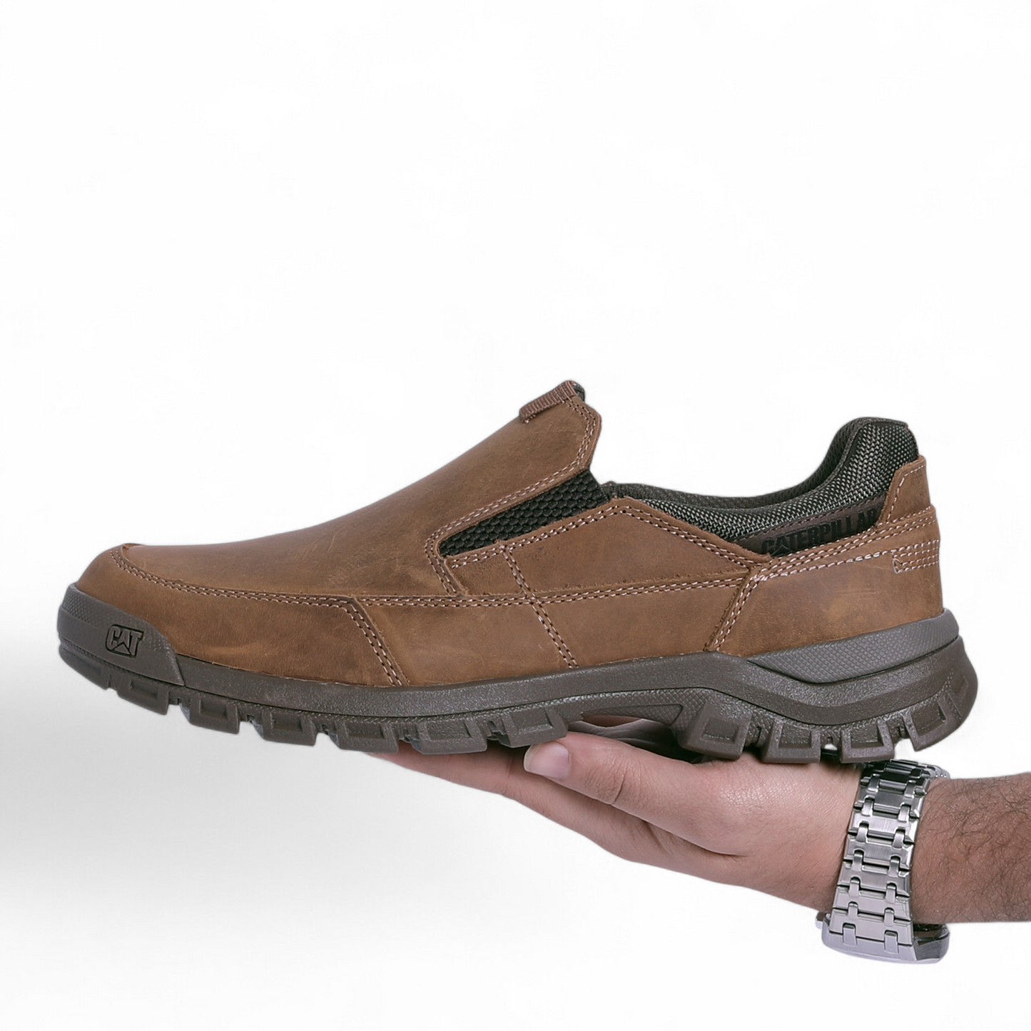 CAT Threshold Slip-On Shoes – Rugged Comfort, Easy Everyday Wear - MSH - in Havana