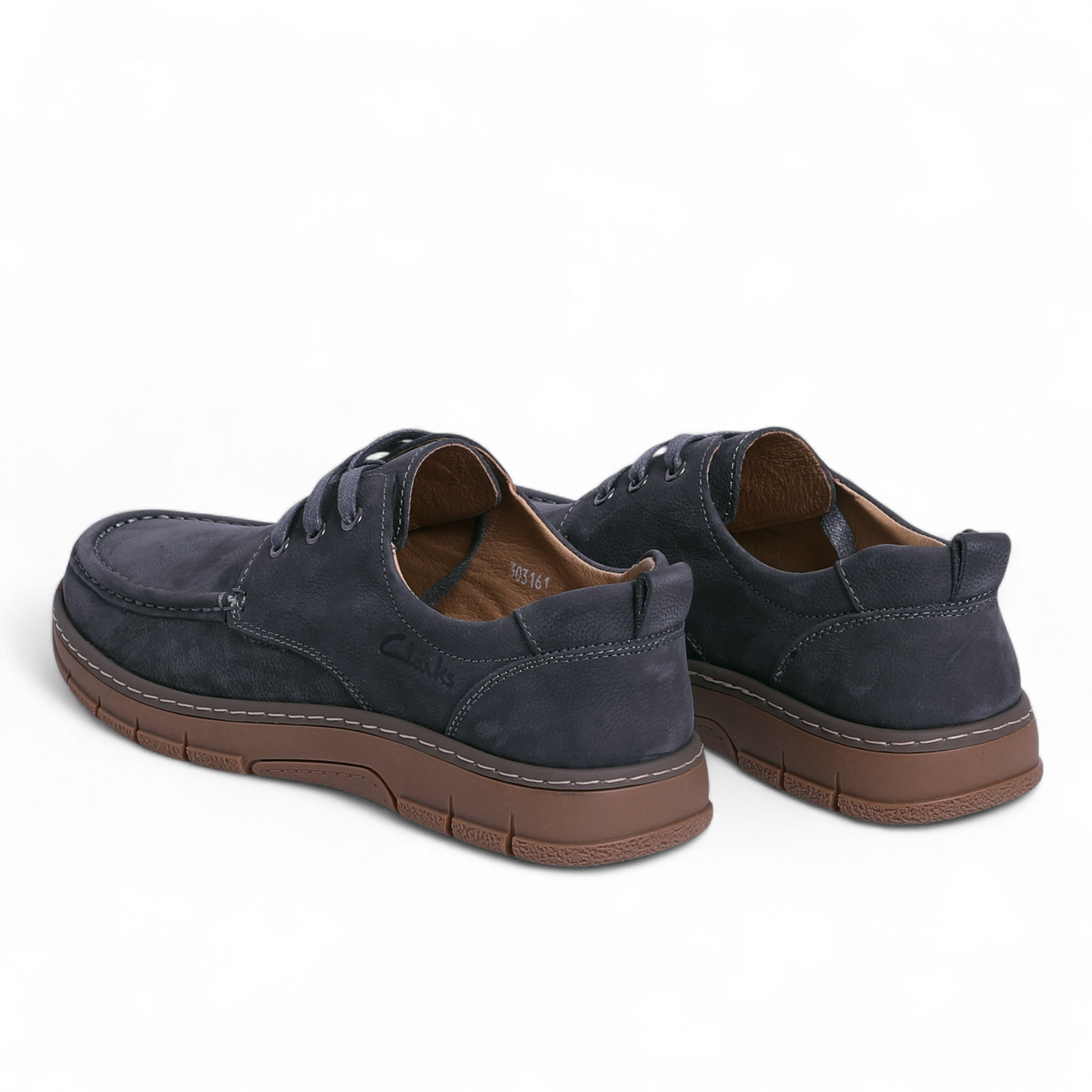 Clarks-Inspired Casual Leather Shoes – Classic Comfort & Timeless Style - AKS - in Grey