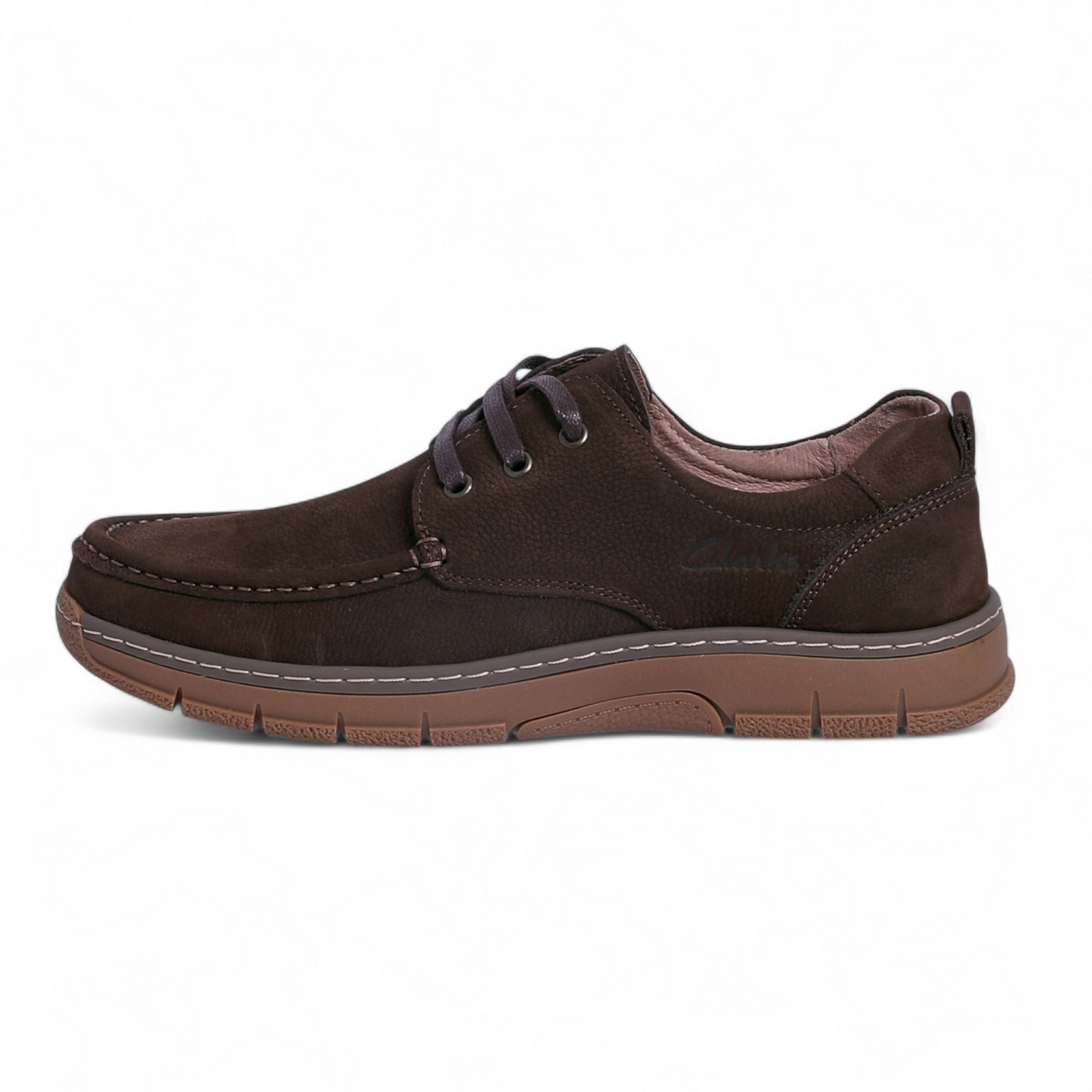 Clarks-Inspired Casual Leather Shoes – Classic Comfort & Timeless Style - AKS - in Brown