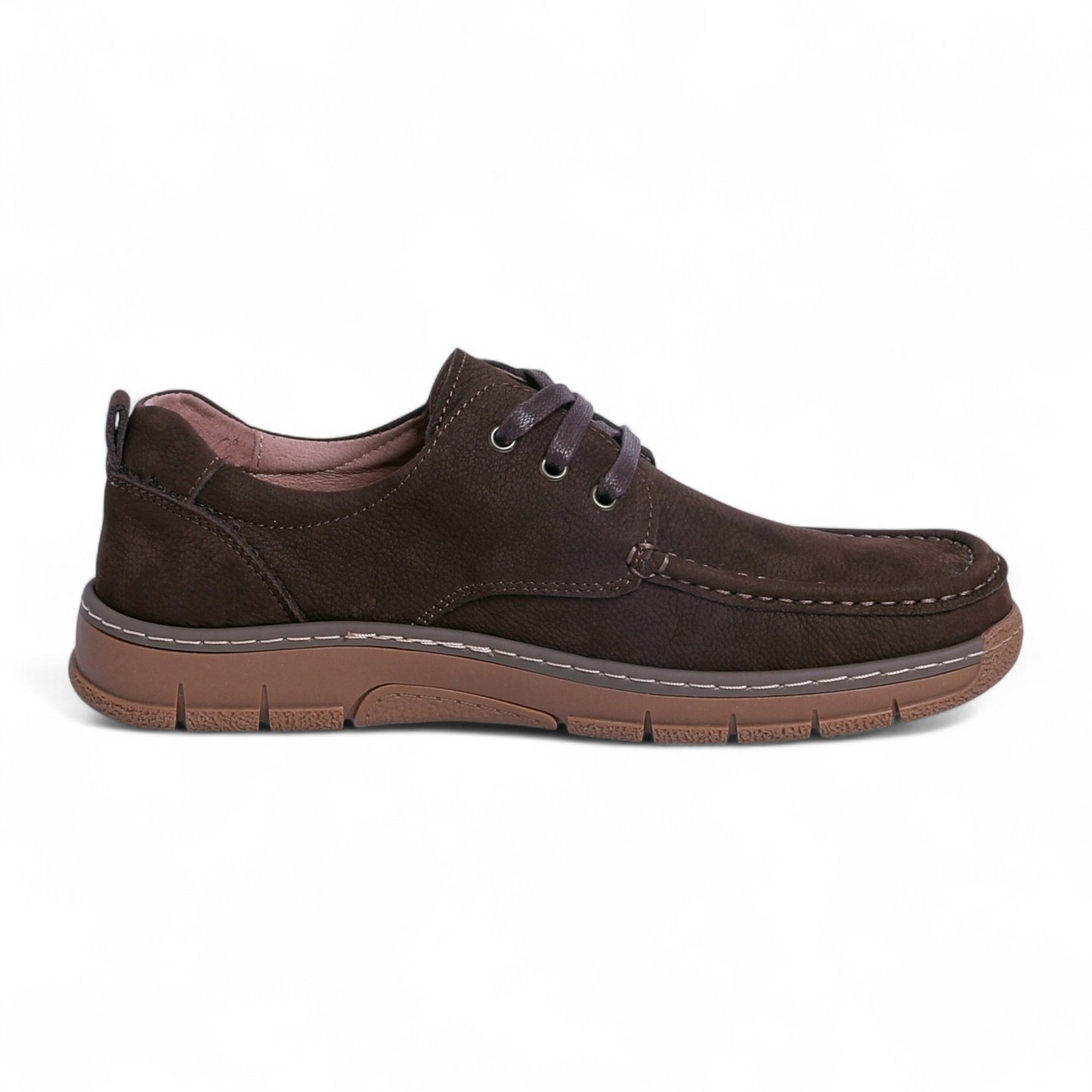 Clarks-Inspired Casual Leather Shoes – Classic Comfort & Timeless Style - AKS - in Brown