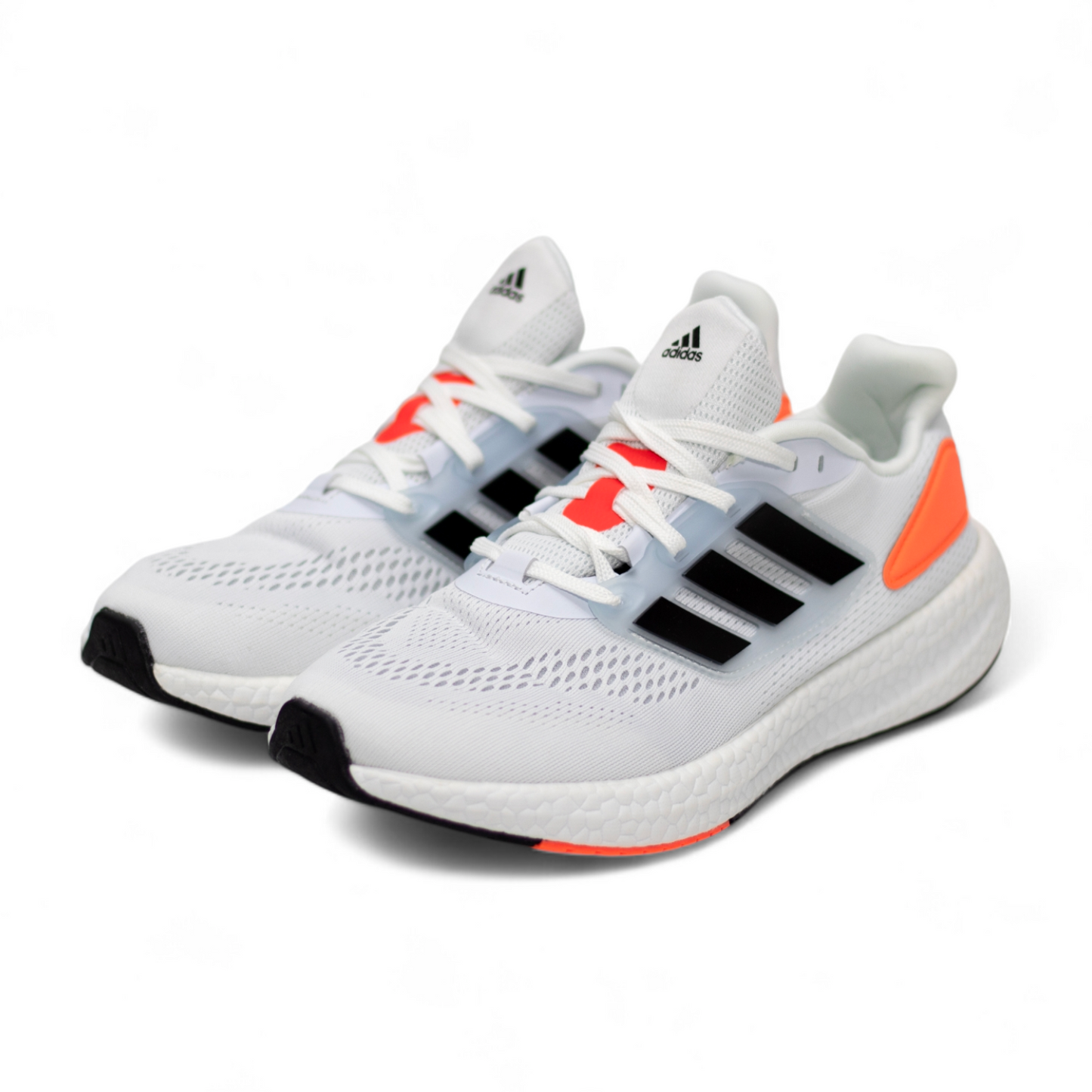 Adidas pureboost running shoes UB - in white×orange