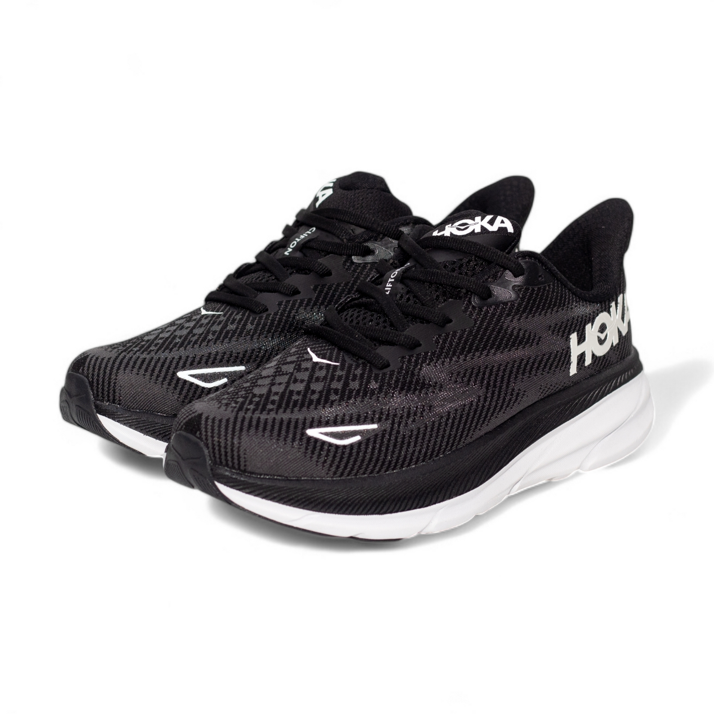 Hoka clifton 9 running shoes HK - in black