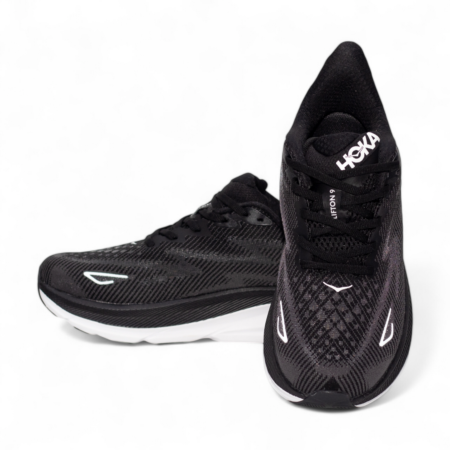Hoka clifton 9 running shoes HK - in black