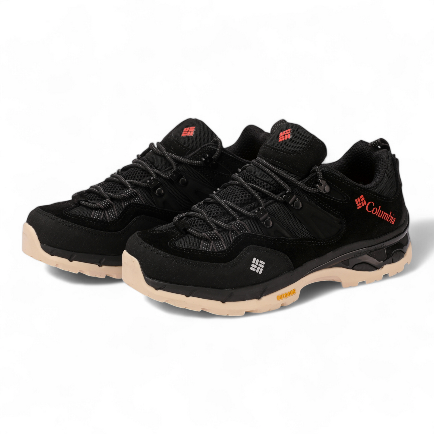 Columbia Leather Outdoor Sneakers TI - in black