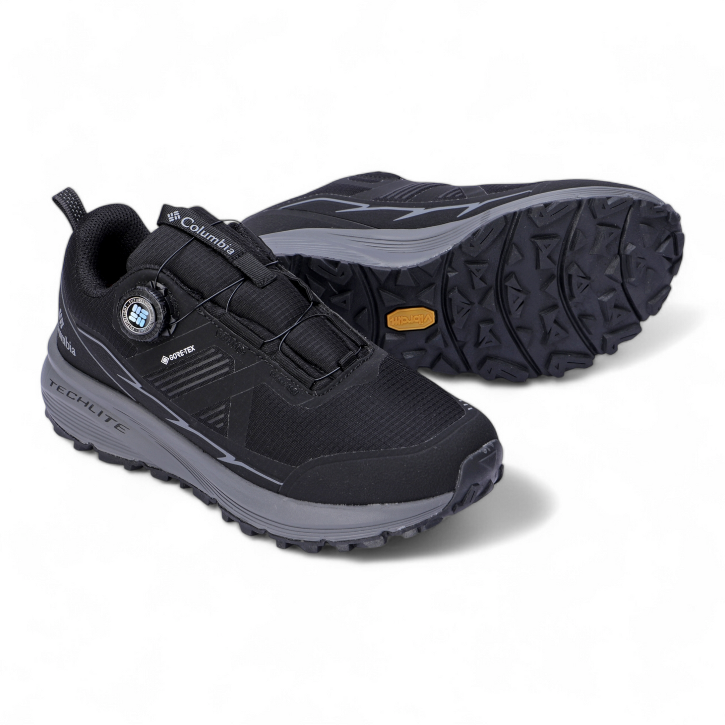 Columbia Leather Outdoor Sneakers BK - in black×gray