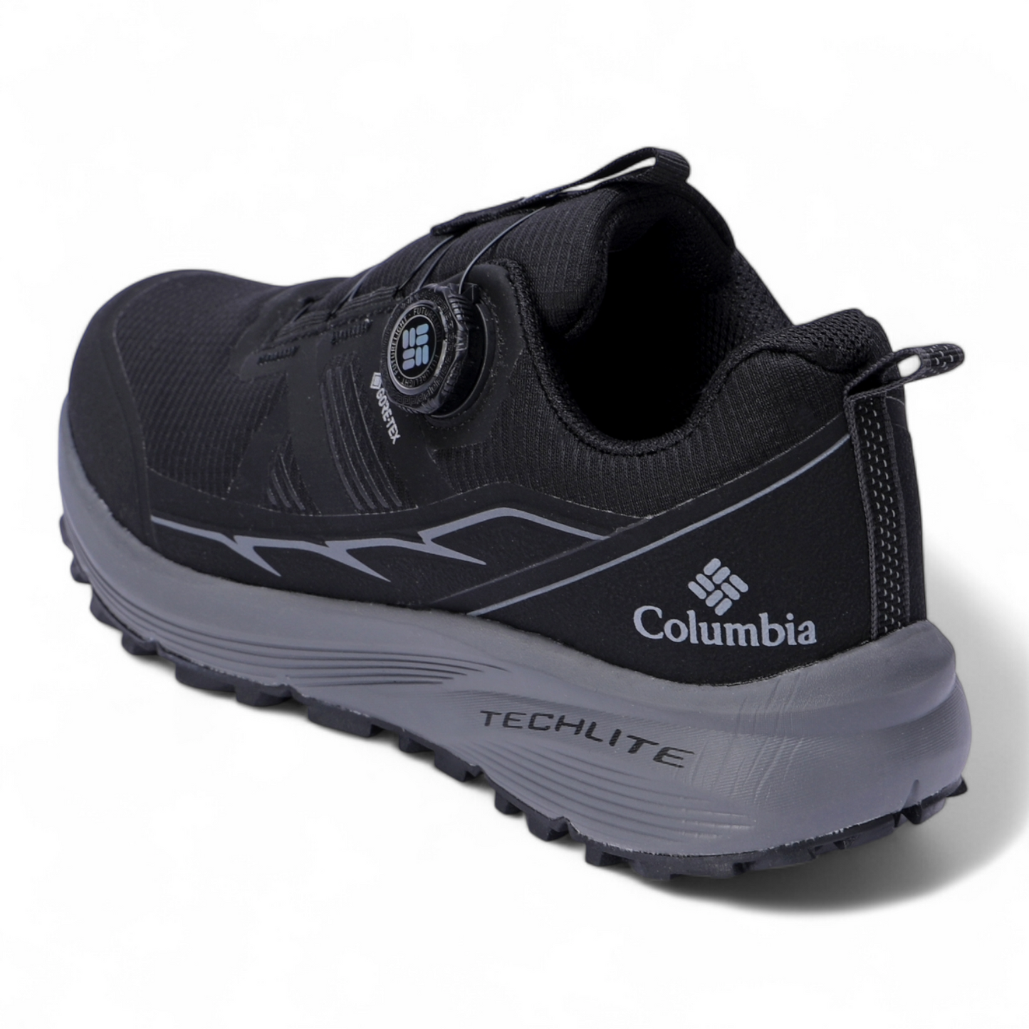Columbia Leather Outdoor Sneakers BK - in black×gray