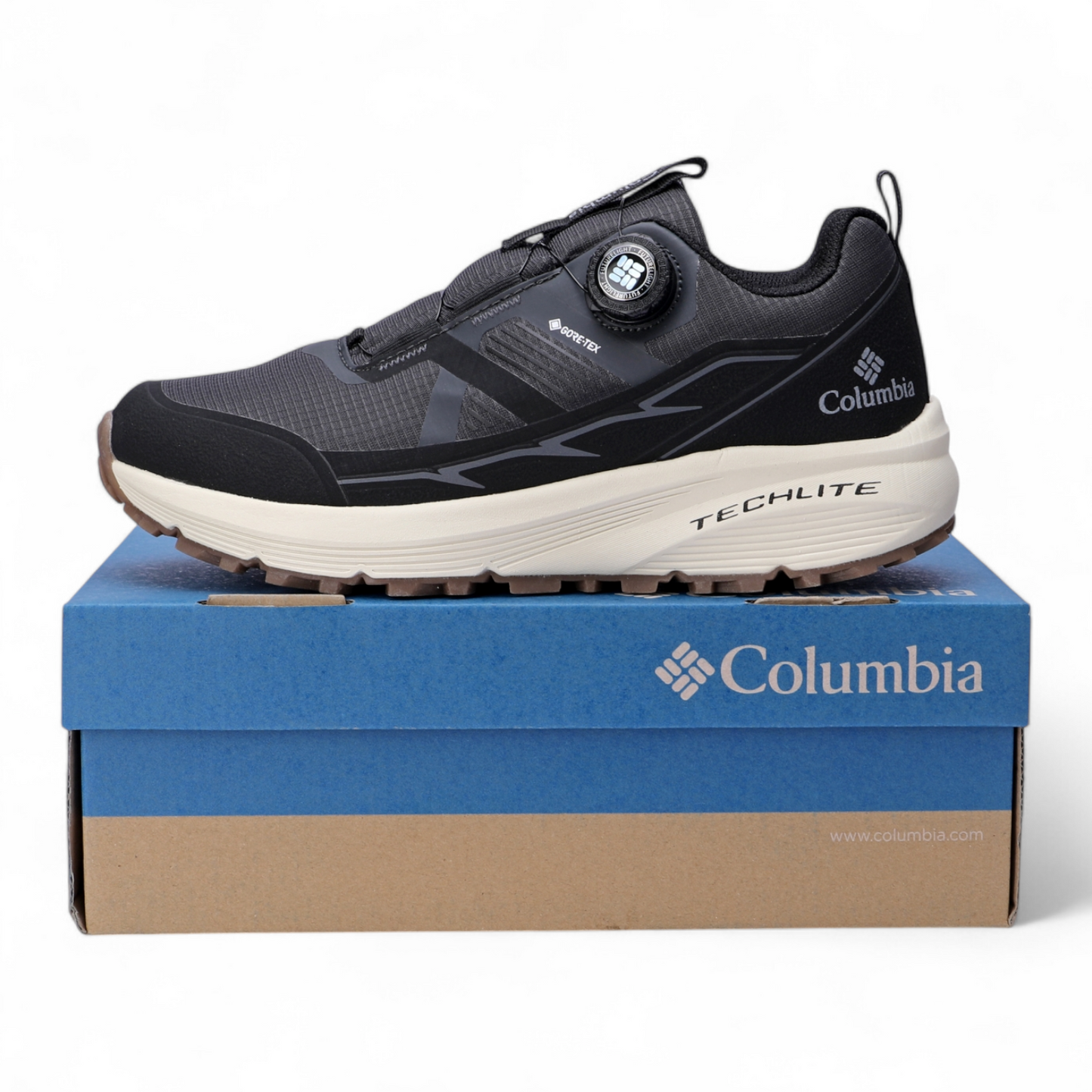 Columbia Leather Outdoor Sneakers BK - in gray×beige