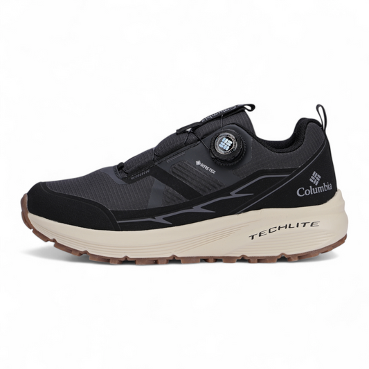 Columbia Leather Outdoor Sneakers BK - in gray×beige