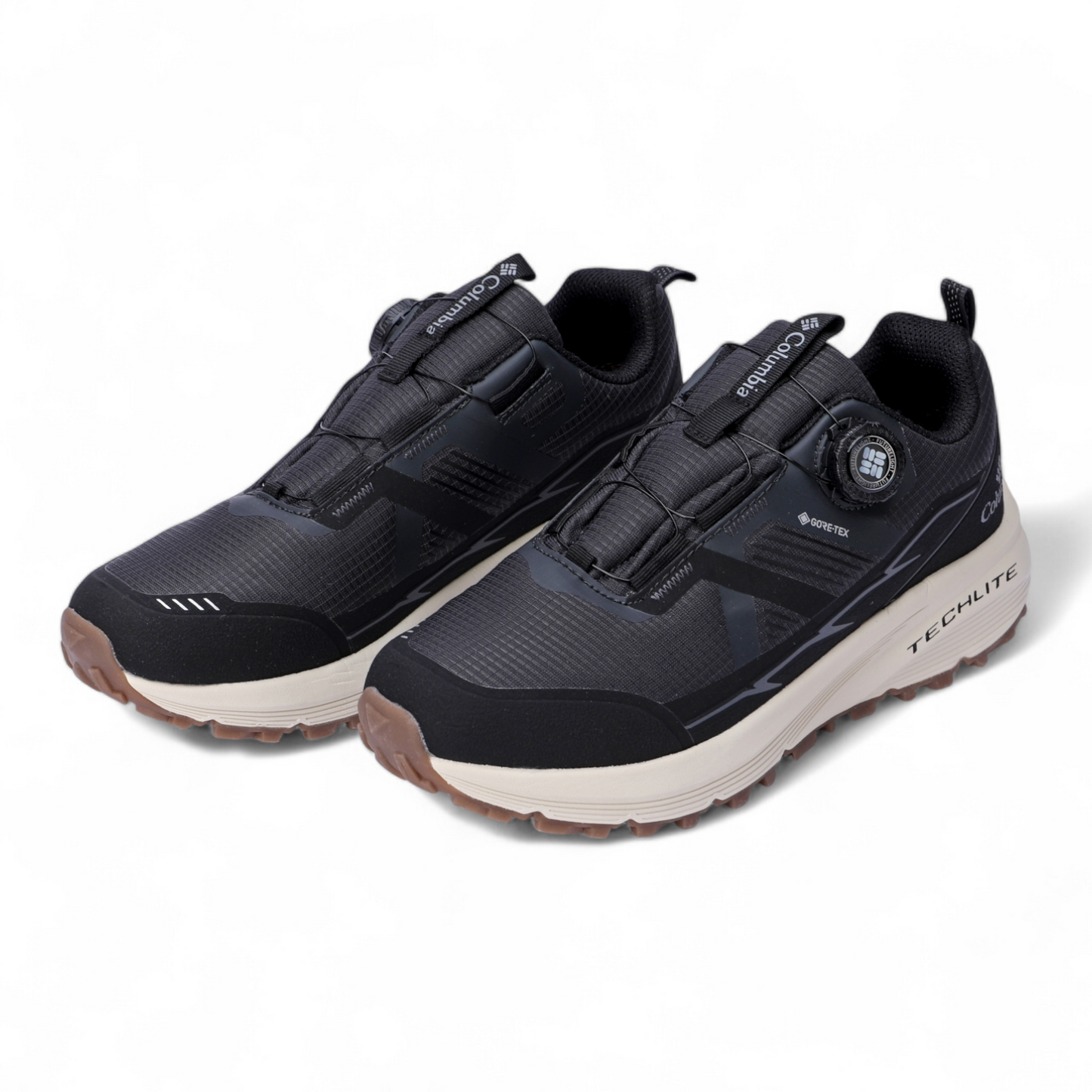 Columbia Leather Outdoor Sneakers BK - in gray×beige