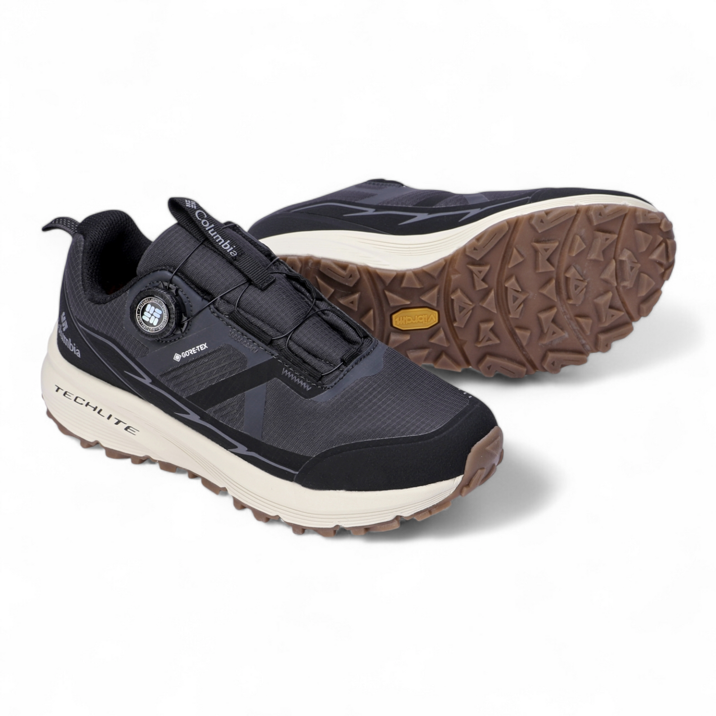 Columbia Leather Outdoor Sneakers BK - in gray×beige