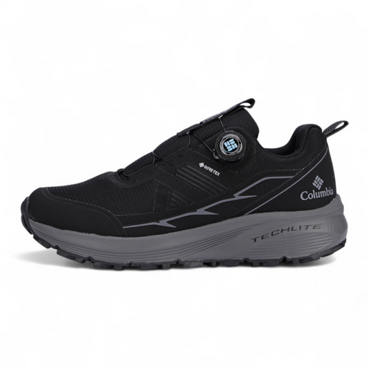Columbia Leather Outdoor Sneakers BK - in black×gray