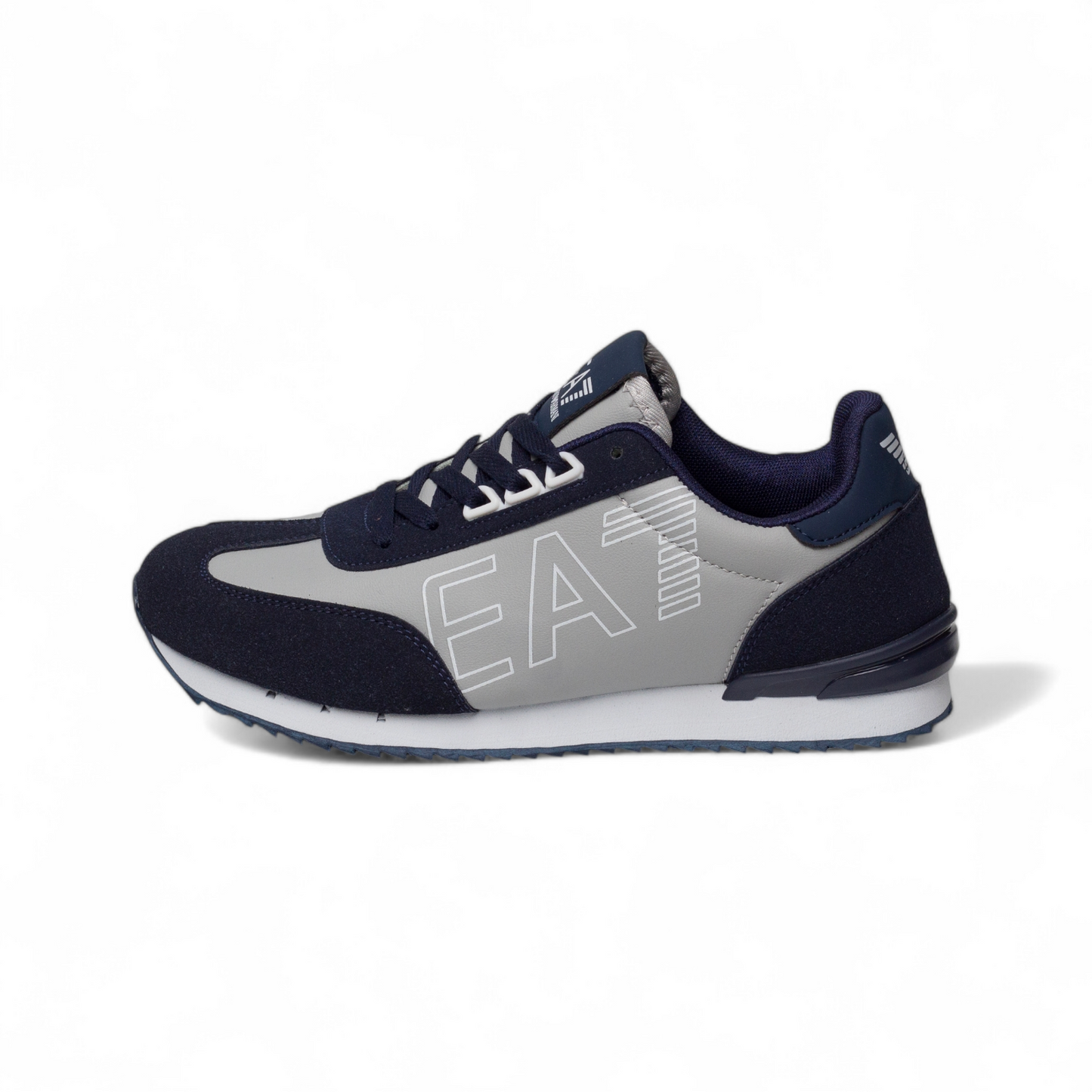 Emporio Armani men's casual sneakers EA - in grey×navy