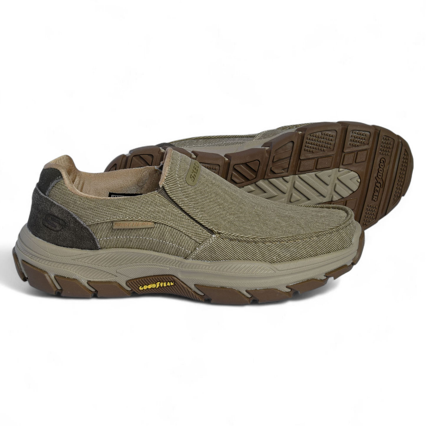 Skechers Relaxed Fit Segment 2.0 Brogden with Goodyear Sole BR - in Beige
